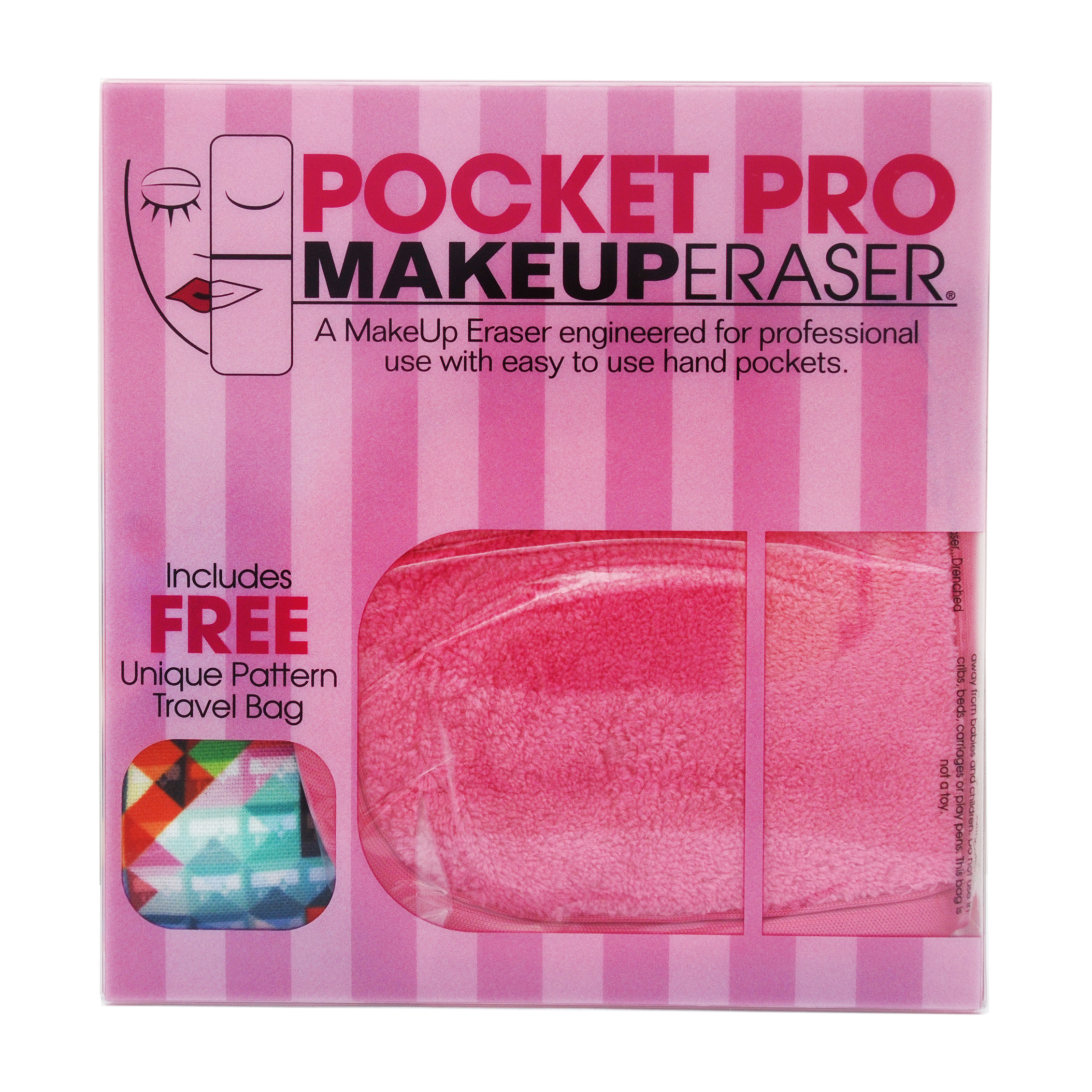 салфетка makeup eraser для снятия макияжа черная MakeUp Eraser Салфетка для снятия макияжа с карманами для рук (MakeUp Eraser, Pocket Pro)