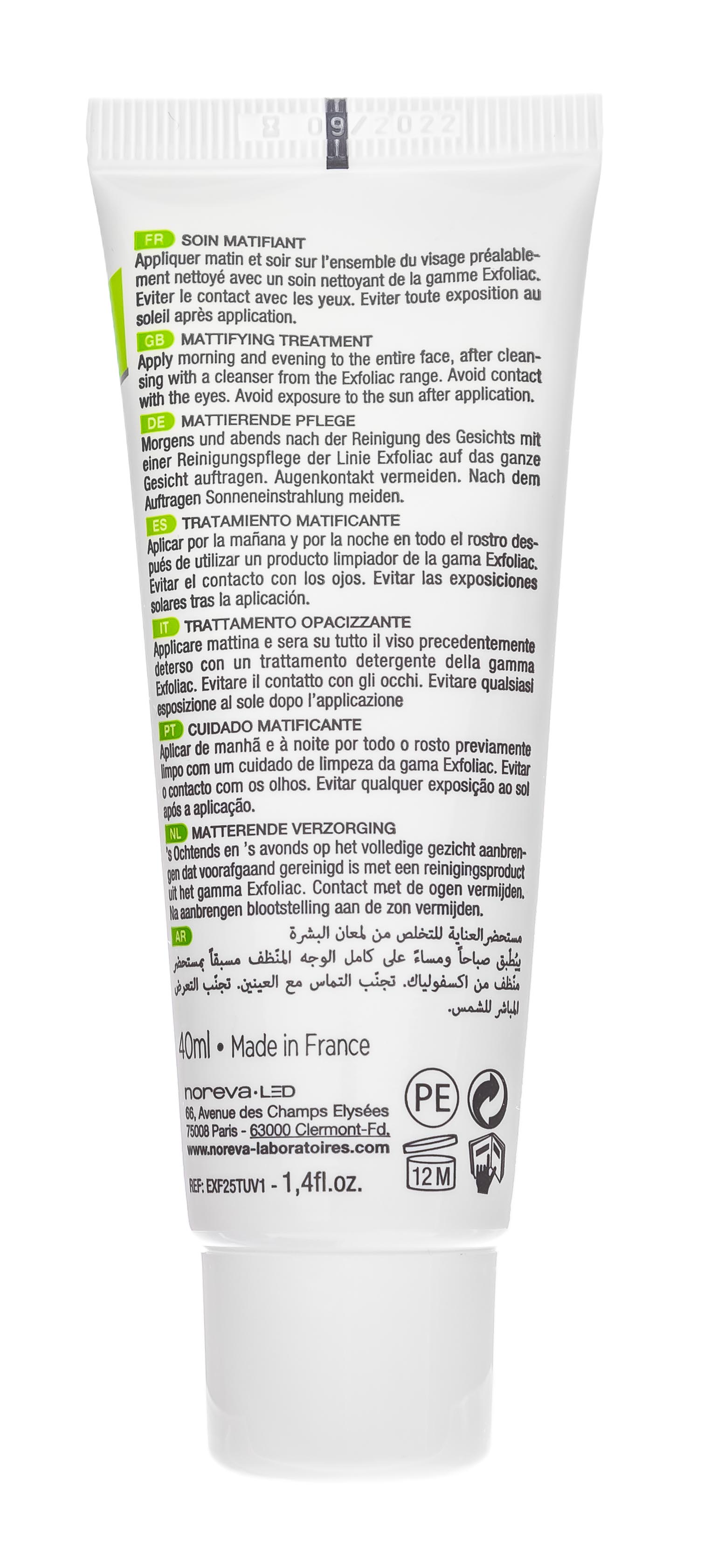 Норева Матирующий и поросуживающий крем Mat & Pore, 30 мл (Noreva, Exfoliac) фото 7