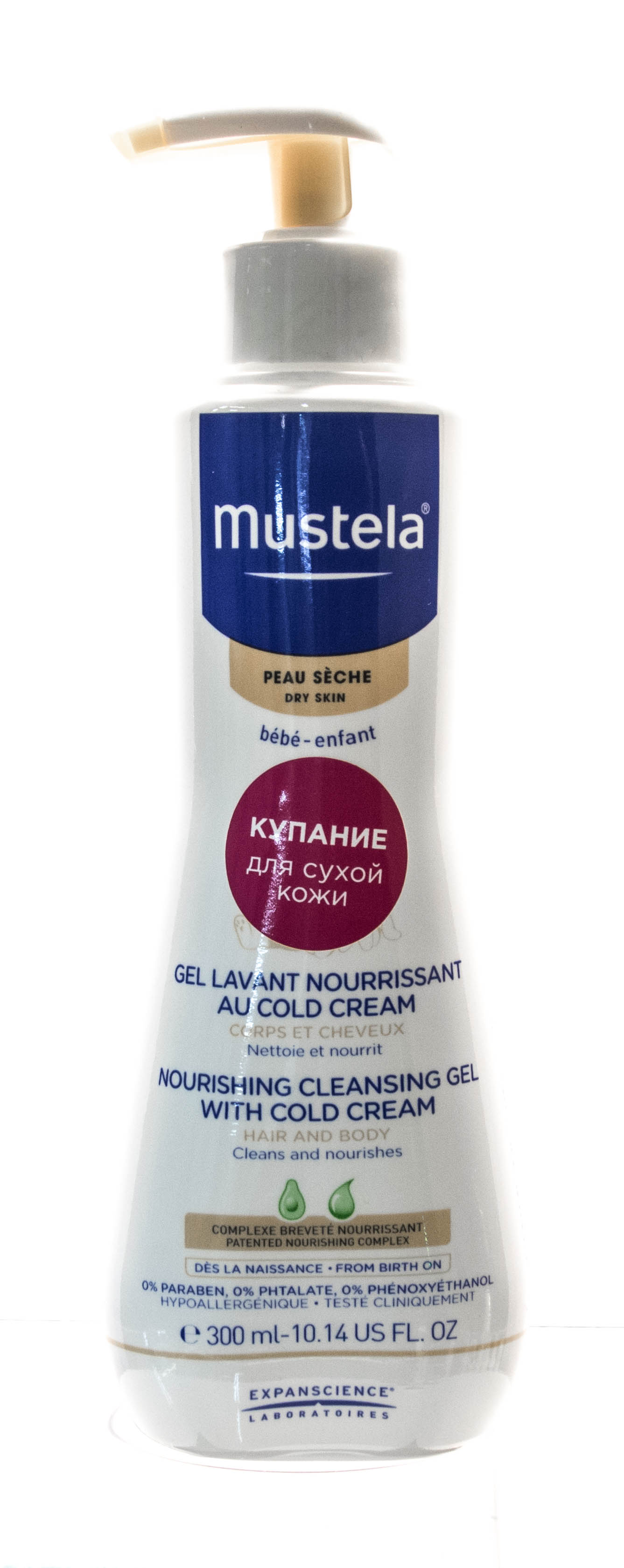 Мустела Бебе Питательный гель для купания с кольд-кремом, 300 мл (Mustela, Bebe - защита кожи) фото 3