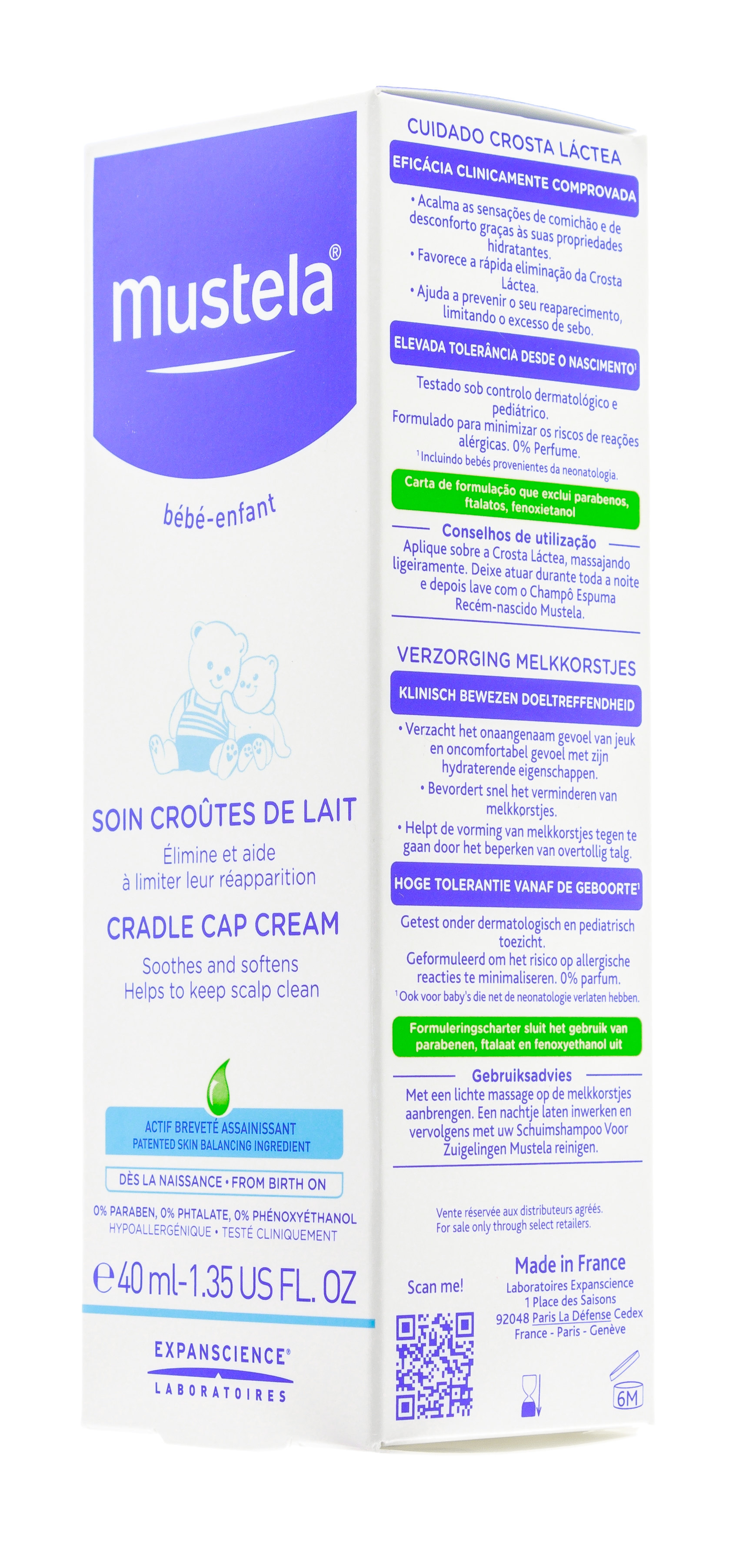 Мустела Крем для кожи головы при молочных корочках 40 мл (Mustela, Bebe - время купаться) фото 8