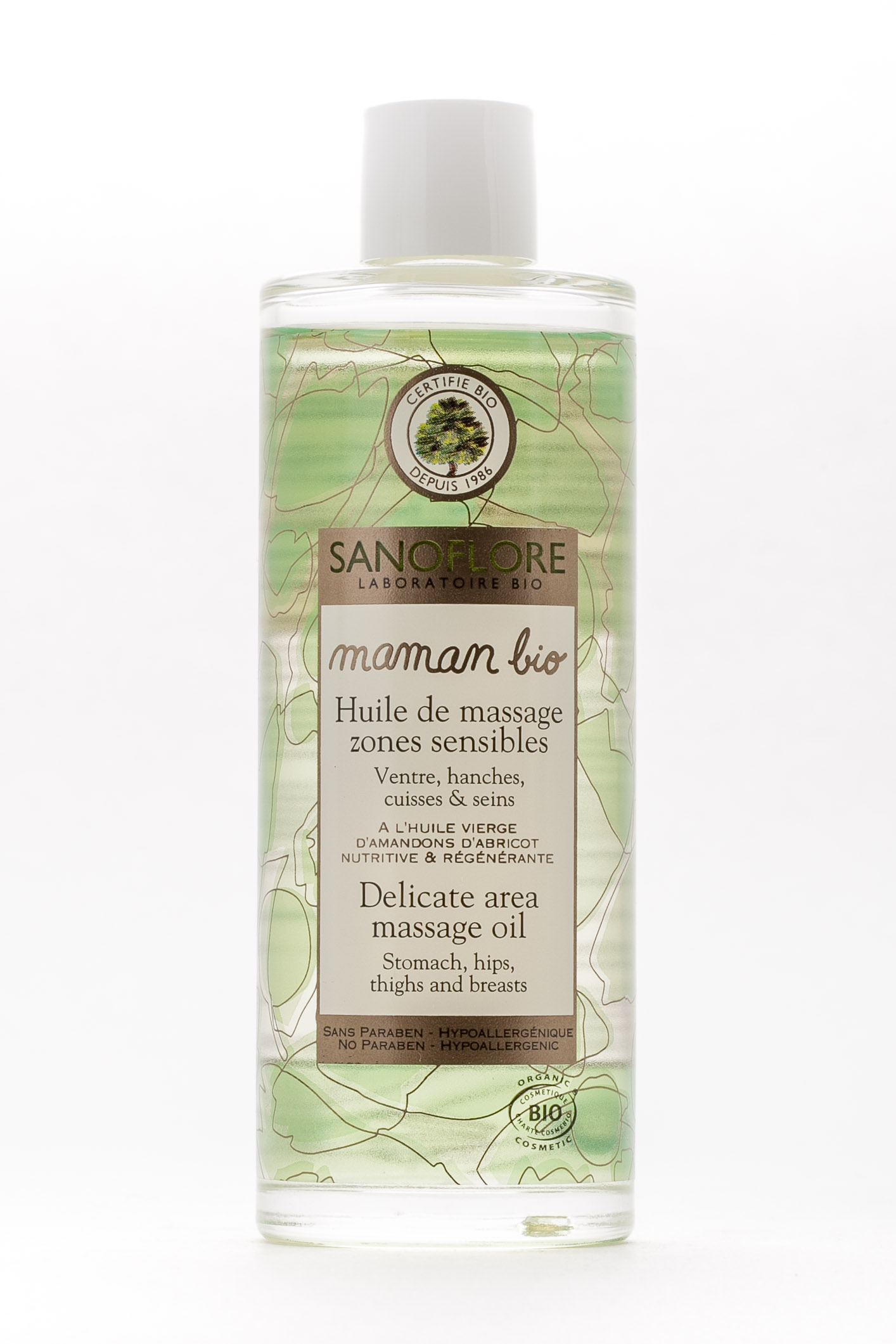 Массажное масло для чувствительных зон 100 мл (maman bio) фото 2