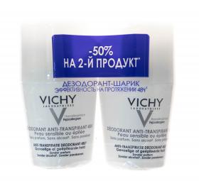 Vichy Набор Дезодорантов для чувствительной кожи 48часа, 2х50мл. фото