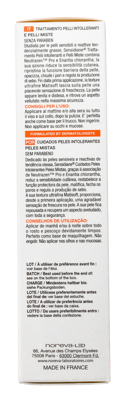 Норева Сенсидиан Уход для чувствительной комбинированной кожи 40 мл (Noreva, Sensidiane) фото 4
