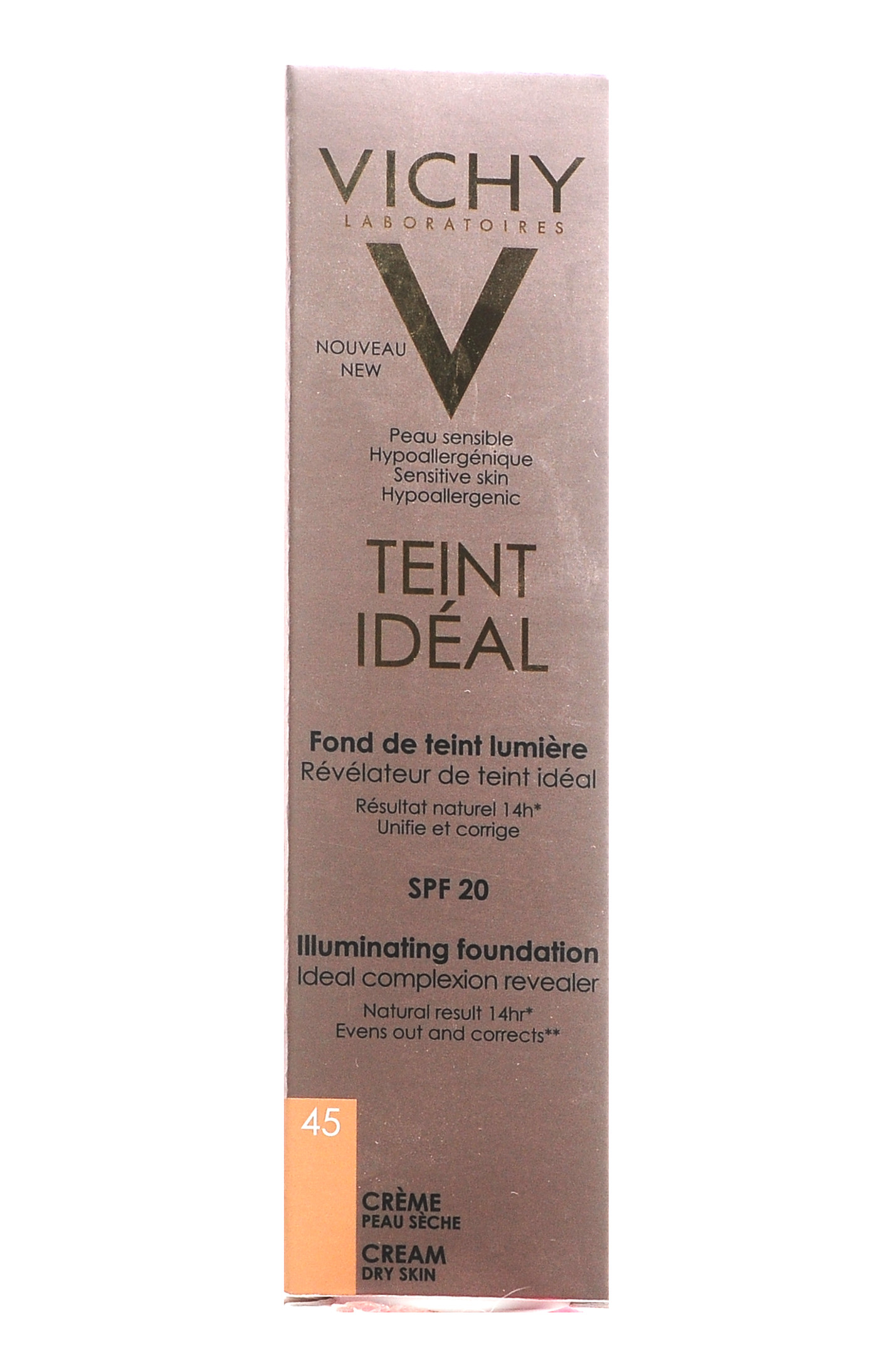 Виши Тон Идеаль Тональный Крем 45 тон, 30 мл (Vichy, Teint Ideal) фото 2