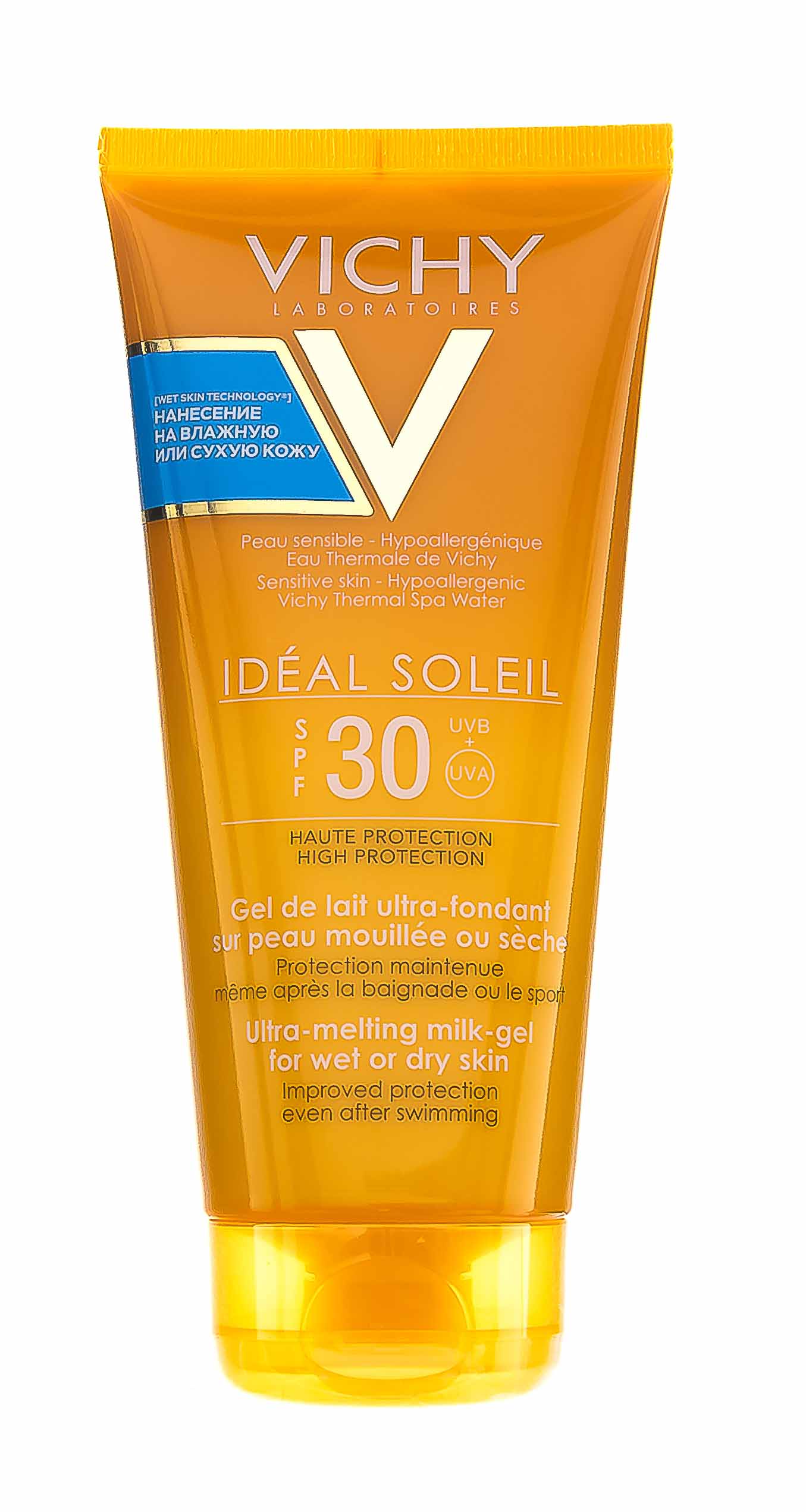 Виши Тающая эмульсия  с технологией нанесения на влажную кожу SPF30, 200 мл (Vichy, Capital Ideal Soleil) фото 1