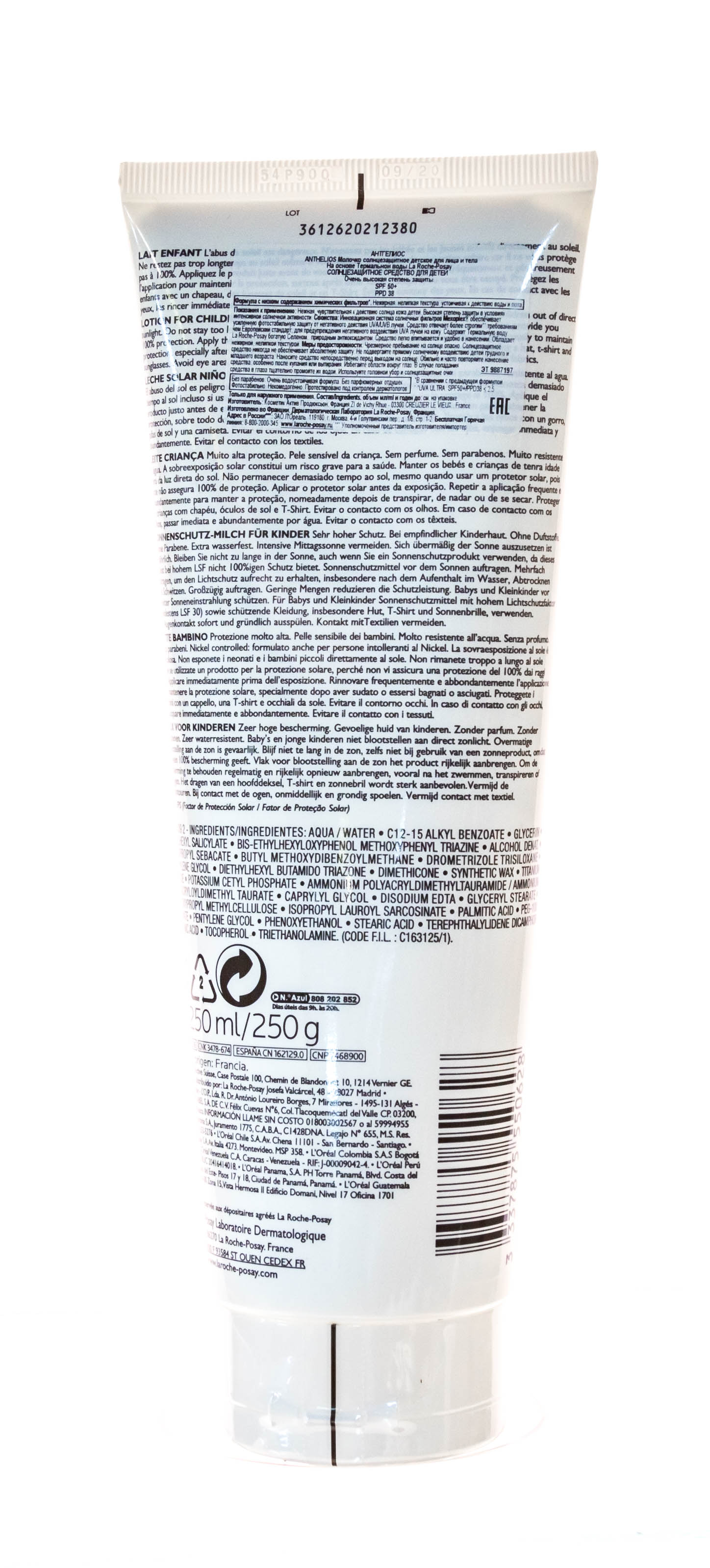 Ля Рош Позе Молочко для детей Dermo-Pediatrics SPF 50+, 250 мл (La Roche-Posay, Anthelios) фото 2
