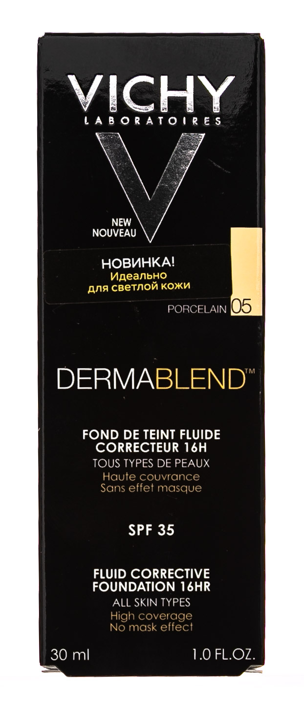 Виши Корректирующий тональный флюид фарфоровый оттенок 5 тон, 30 мл (Vichy, Dermablend) фото 24