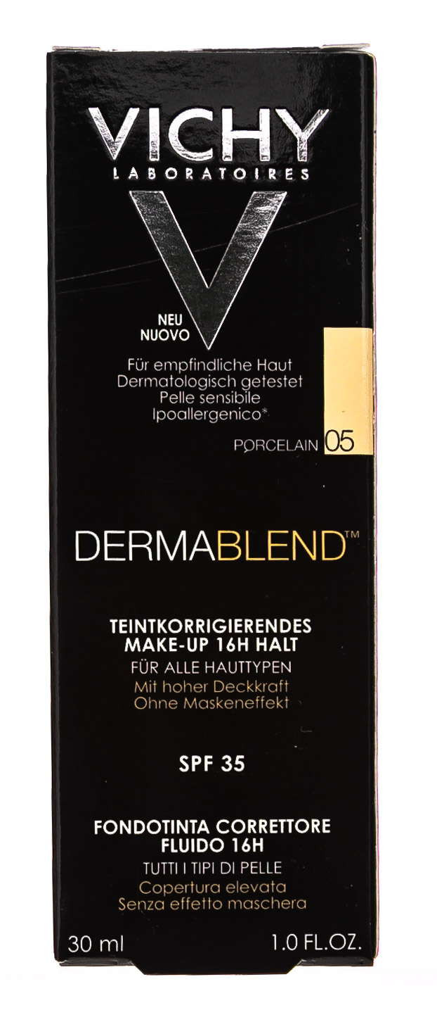 Виши Корректирующий тональный флюид фарфоровый оттенок 5 тон, 30 мл (Vichy, Dermablend) фото 25