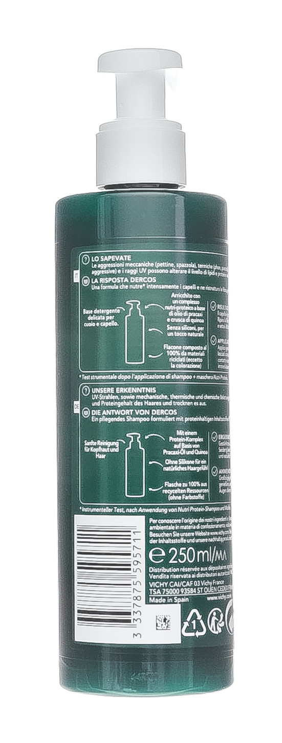 Виши Восстанавливающий шампунь для секущихся и поврежденных волос Nutri Protein, 250 мл (Vichy, Dercos Nutrients) фото 5