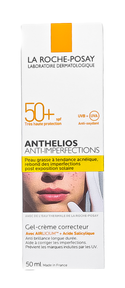Ля Рош Позе Гель-крем для жирной, проблемной и склонной к акне кожи лица SPF 50+, 50 мл (La Roche-Posay, Anthelios) фото 5
