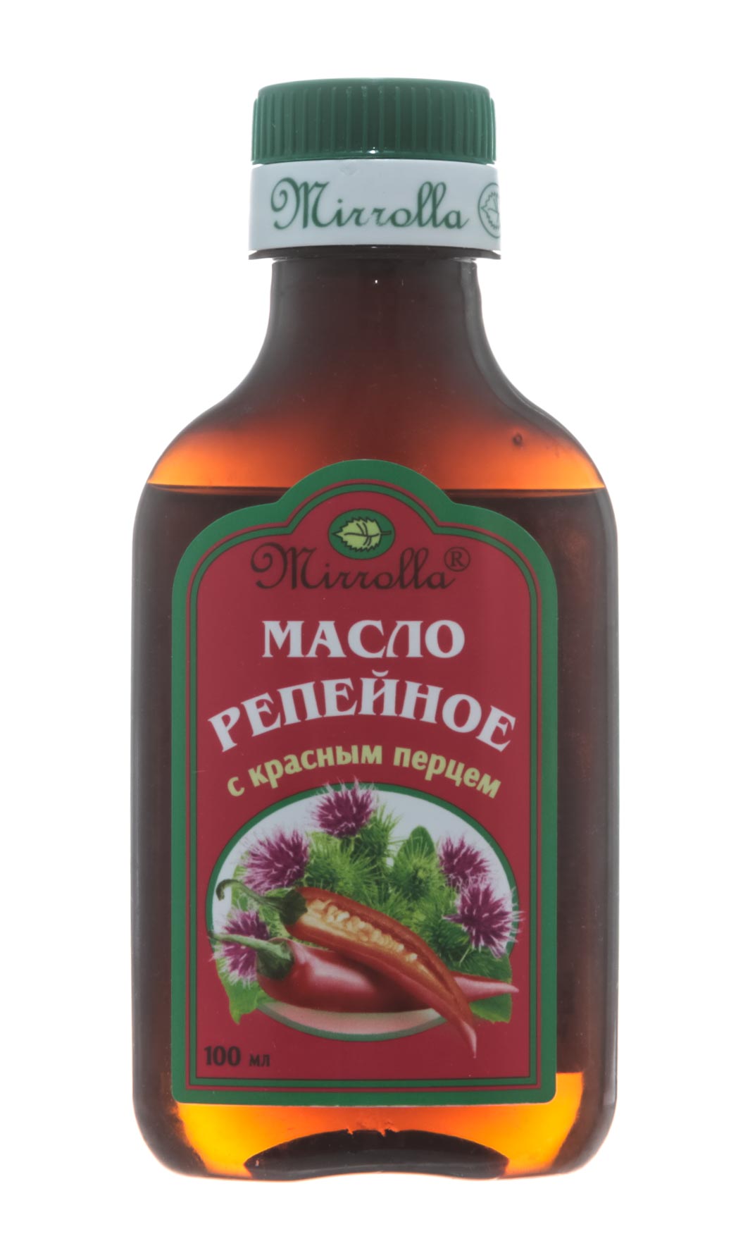 Мирролла Репейное масло с красным перцем 100 мл (Mirrolla, Репейные масла) Мирролла Репейное масло с красным перцем 100 мл (Mirrolla, Репейные масла) фото 1