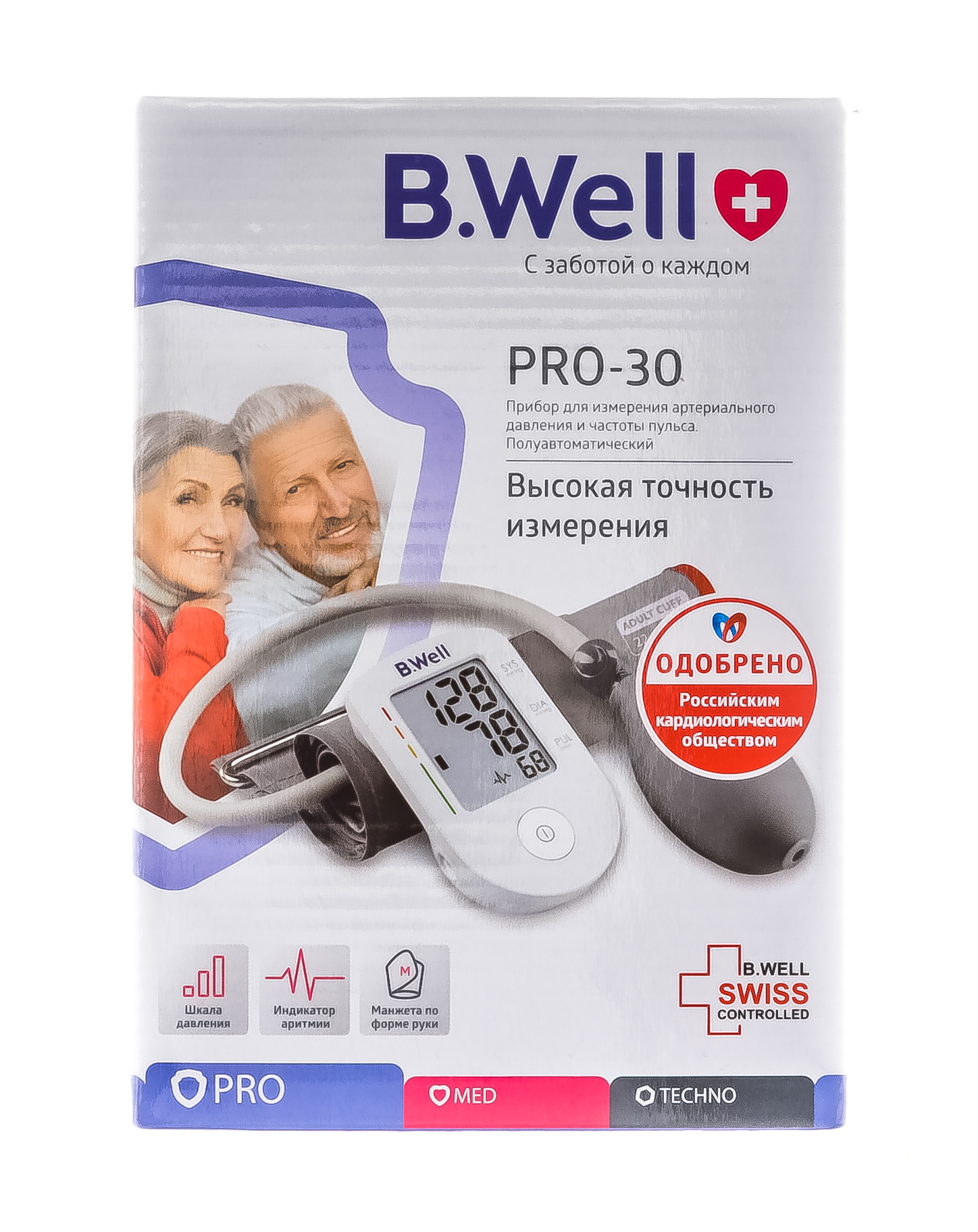 Би Велл Тонометр PRO-30 полуавтомат (B.Well, PRO) фото 1
