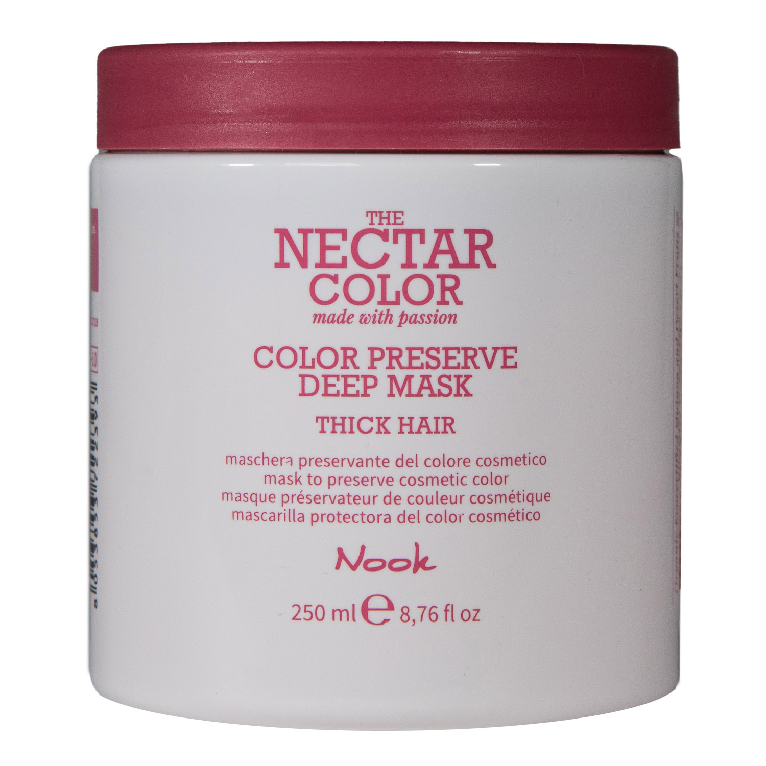 Nook Маска для ухода за плотными и жёсткими окрашенными волосами Color Preserve, 250 мл (Nook, Nectar Color)
