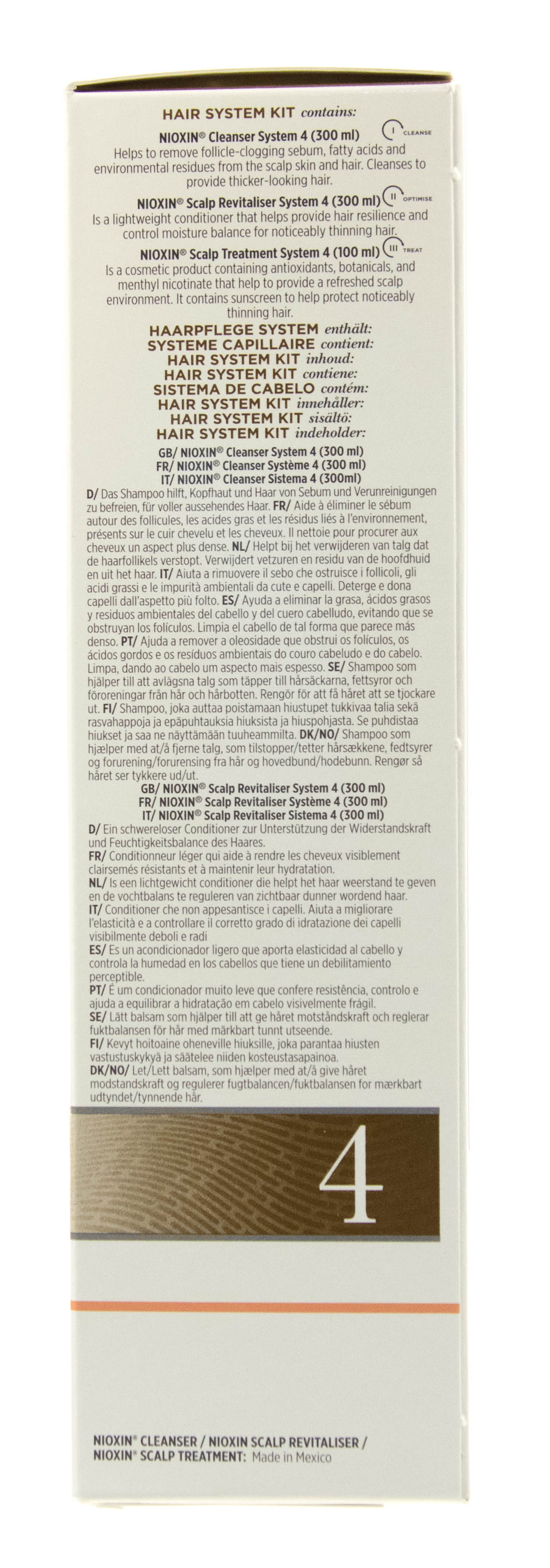 Ниоксин Набор 3х-ступенчатая система System 4, XXL-формат (Nioxin, System 4) фото 7