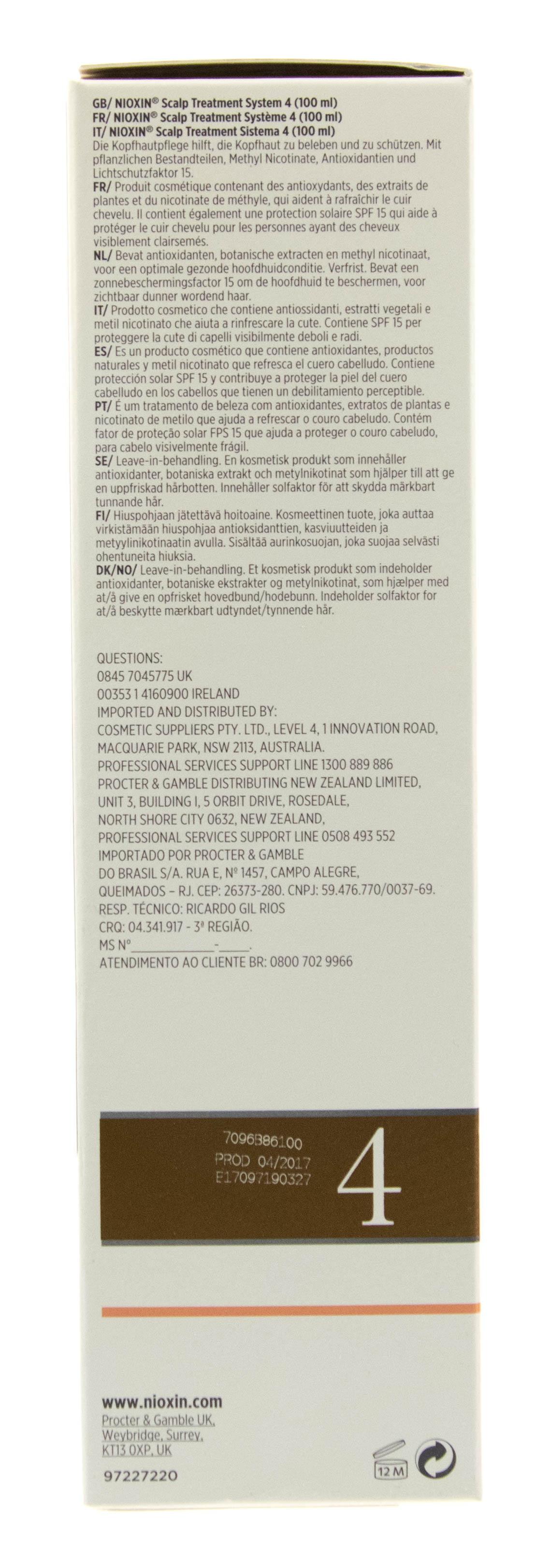 Ниоксин Набор 3х-ступенчатая система System 4, XXL-формат (Nioxin, System 4) фото 9