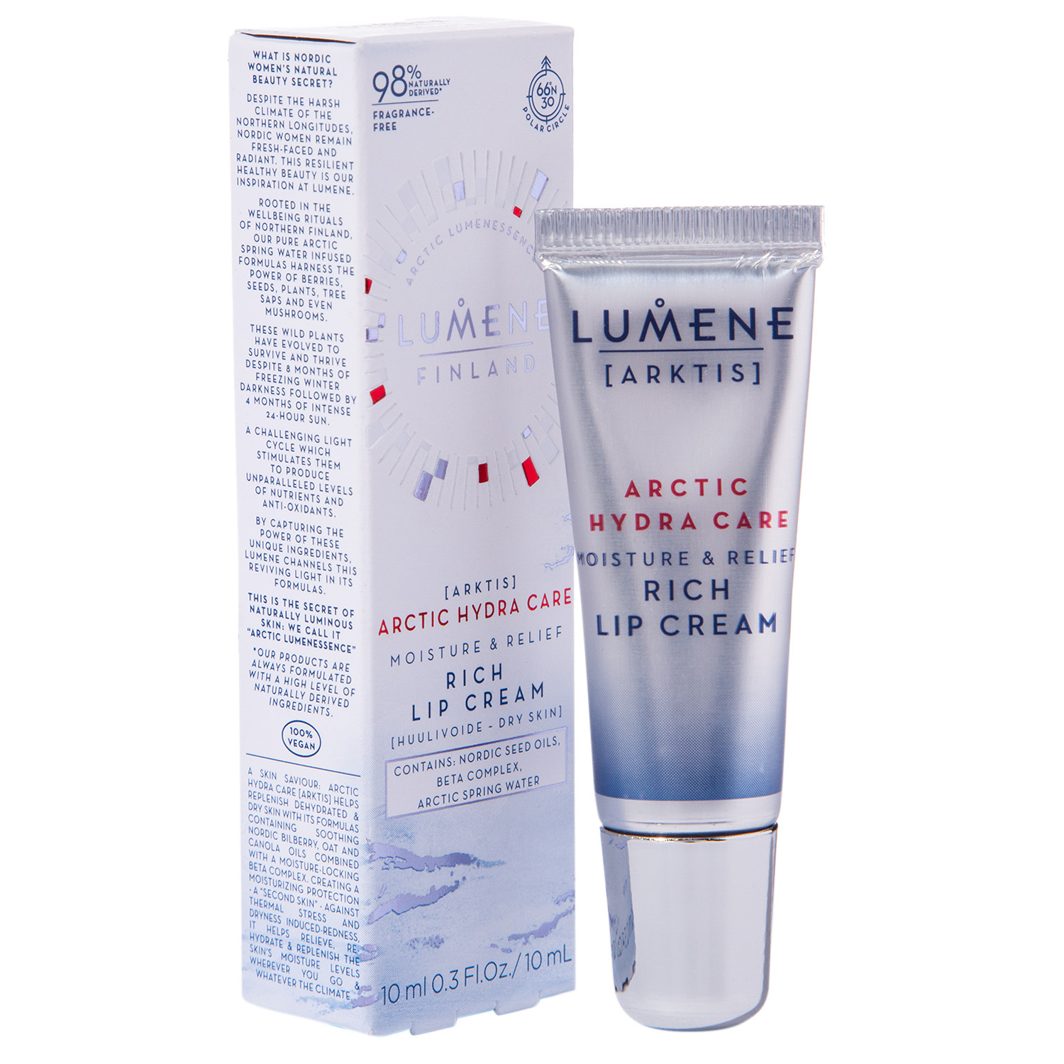 Люмене Увлажняющий и успокаивающий насыщенный крем для губ 10 мл (Lumene, Arktis) фото 1