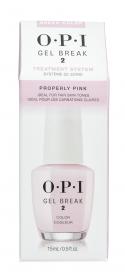 O.P.I Ухаживающее покрытие с эффектом цвета Gel Break 15 мл. фото