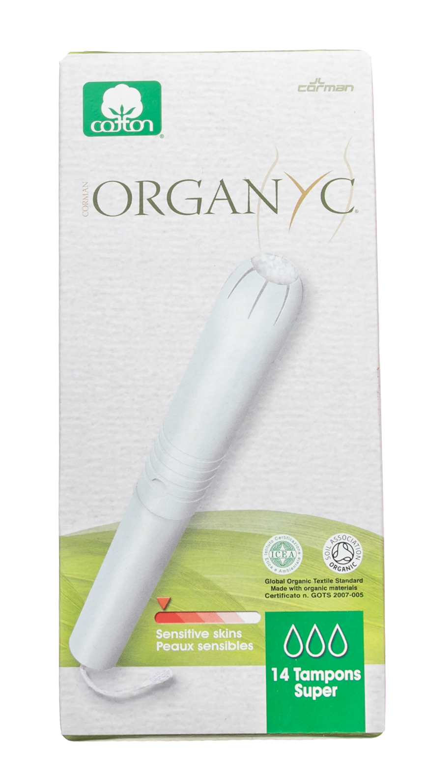 Органик Тампоны Супер, с аппликатором, 14шт (Organyc, female hygiene) Органик Тампоны Супер, с аппликатором, 14шт (Organyc, female hygiene) фото 1