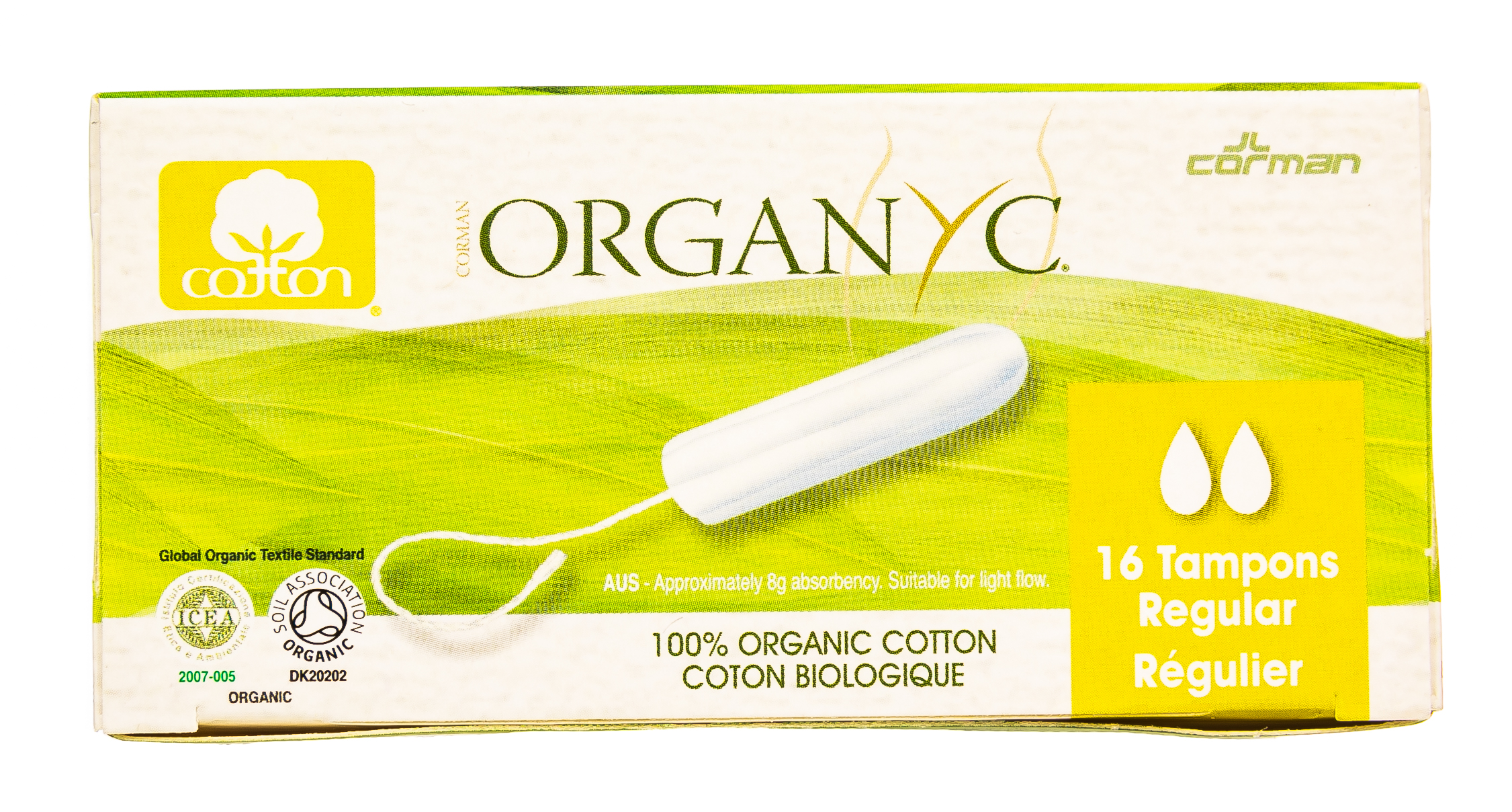 Органик Тампоны Регулар, без аппликатора, 16шт (Organyc, female hygiene) Органик Тампоны Регулар, без аппликатора, 16шт (Organyc, female hygiene) фото 1