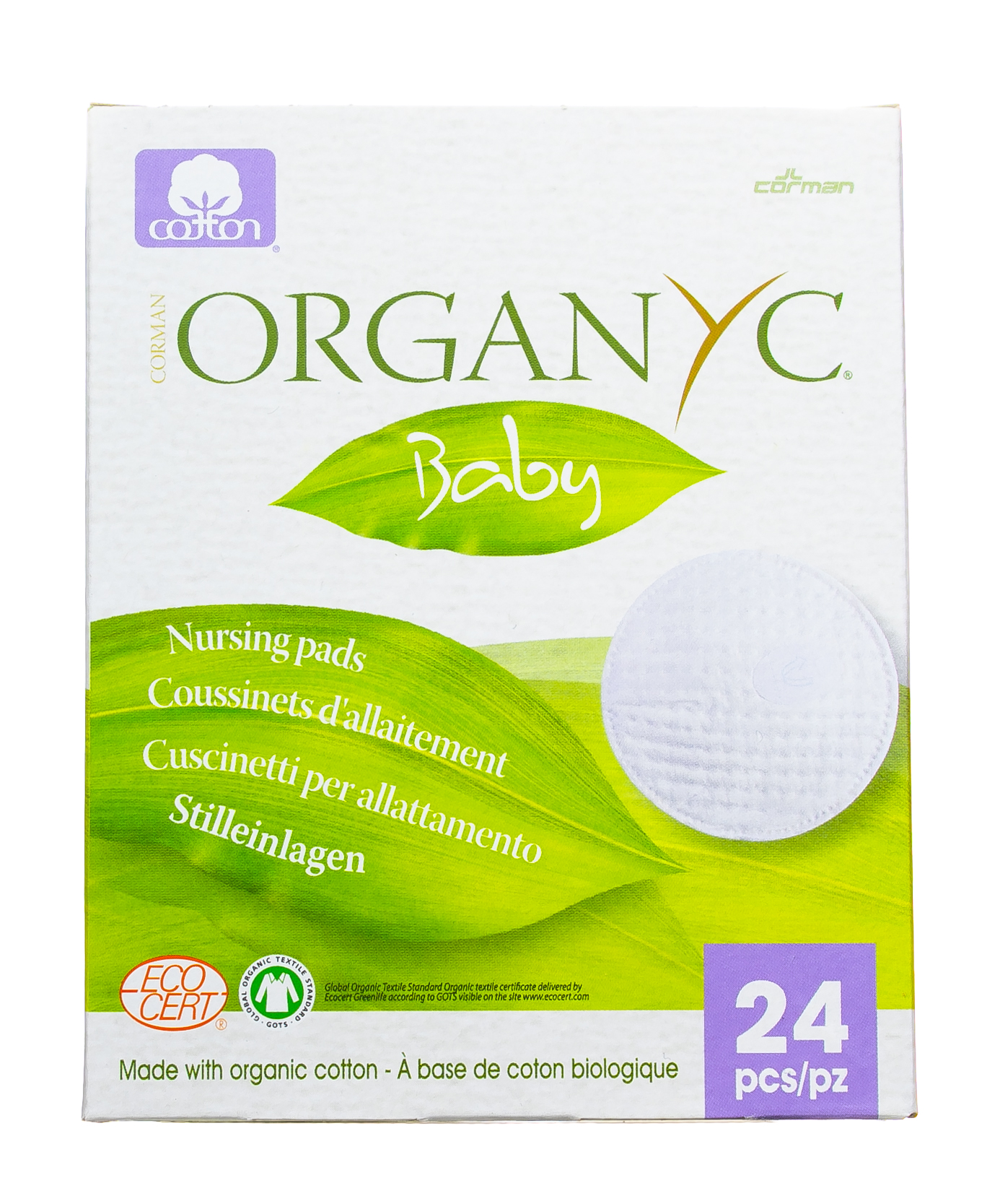 Органик Впитывающие вкладыши для груди, 24 шт (Organyc, female hygiene) Органик Впитывающие вкладыши для груди, 24 шт (Organyc, female hygiene) фото 4