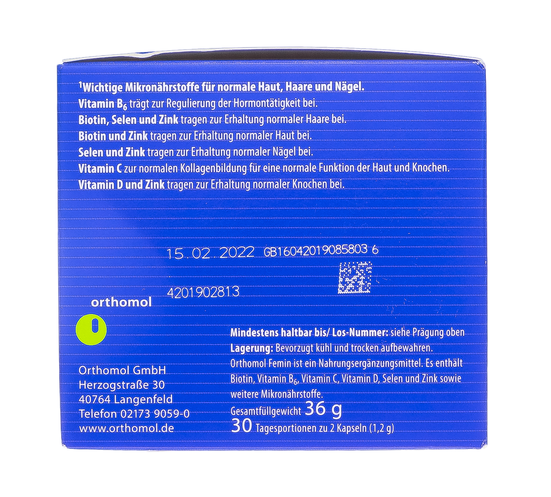 Ортомол Фемин капсулы 675 Мг, 180 шт (Orthomol, Для женщин) фото 5