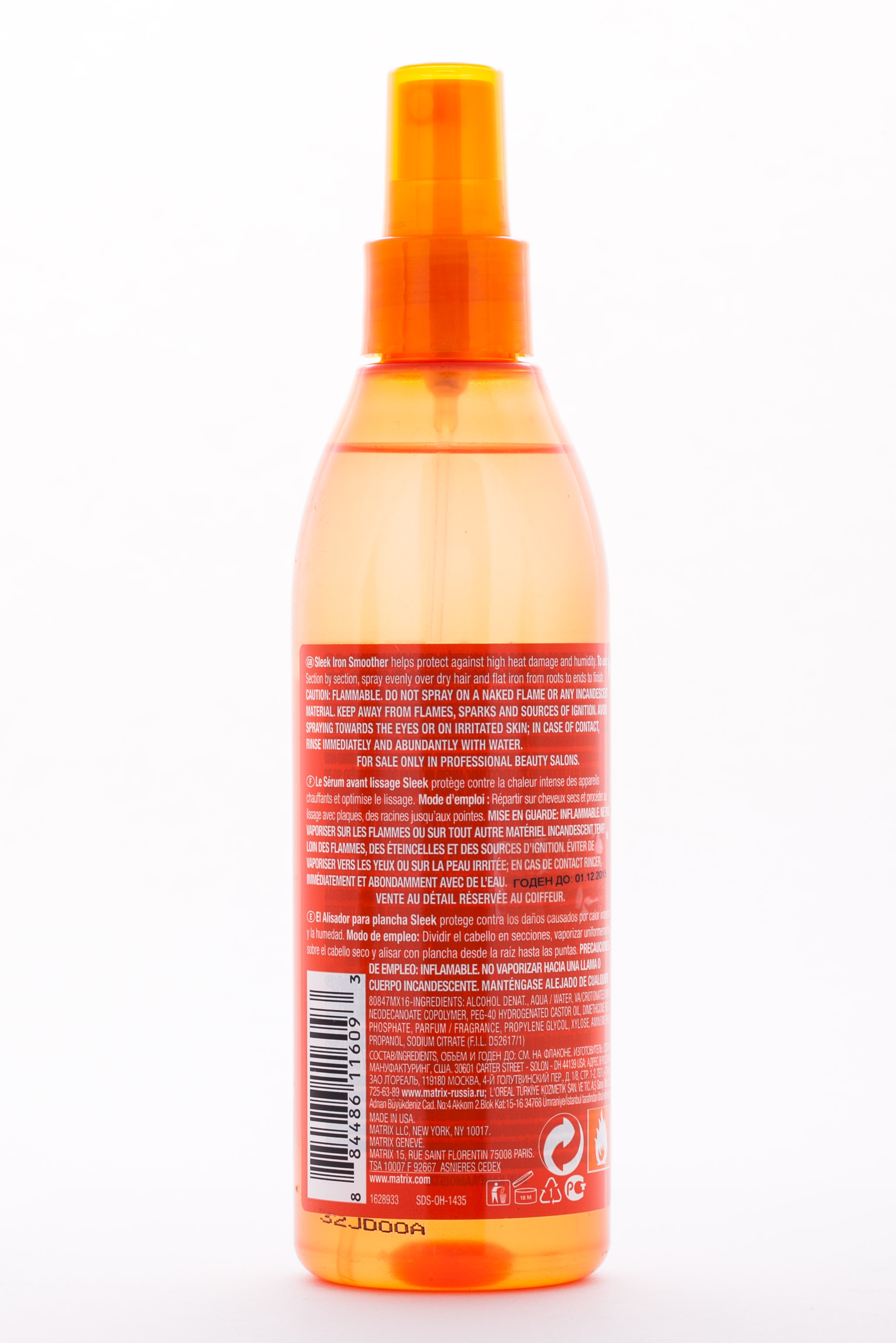 Матрикс Слик Айрон Смусер Разглаживающий спрей 250 мл (Matrix, Total results Sleek) фото 2