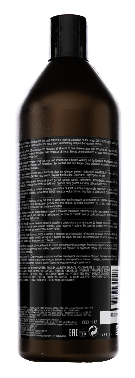 Редкен Брюс шампунь Минт 1000 мл (Redken, Brews) Редкен Брюс шампунь Минт 1000 мл (Redken, Brews) фото 2