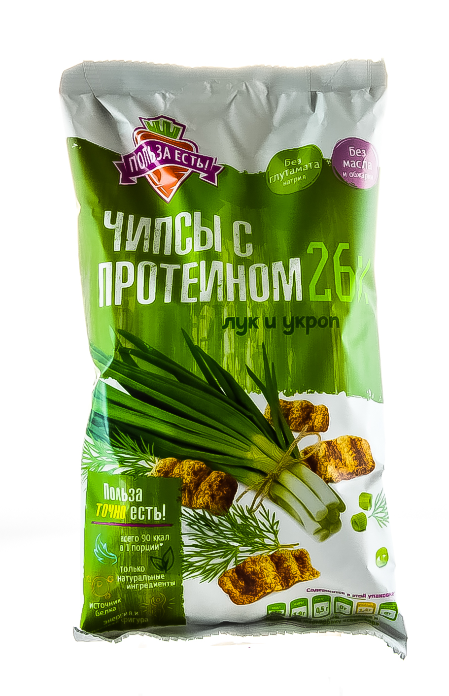 Рационика Чипсы с протеином лук-укроп 90 г (Racionika, Польза есть) Рационика Чипсы с протеином лук-укроп 90 г (Racionika, Польза есть) фото 1