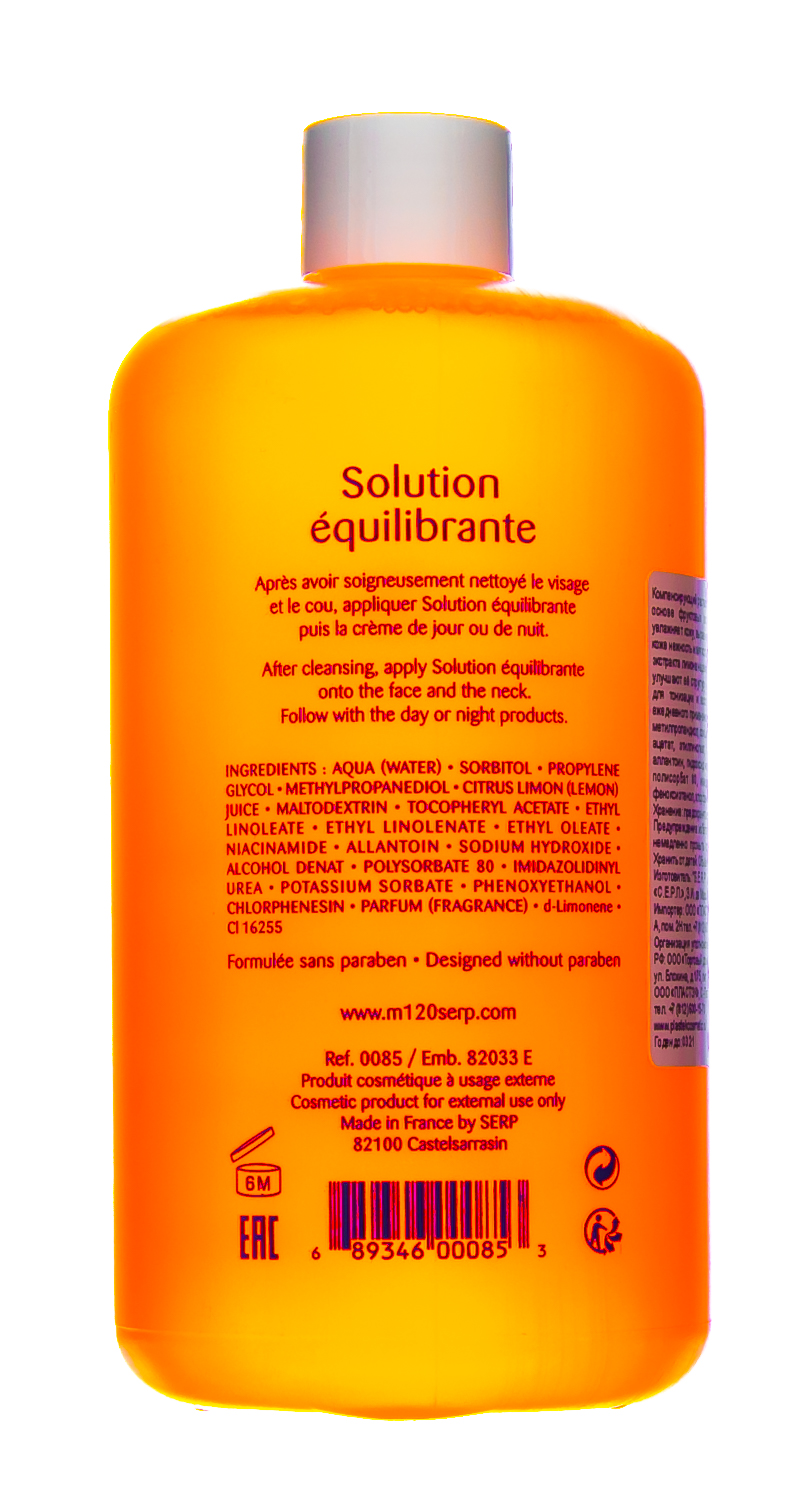 М120 Компенсирующий раствор (тоник), 500 мл (M120, Снятие макияжа и очищение) фото 2