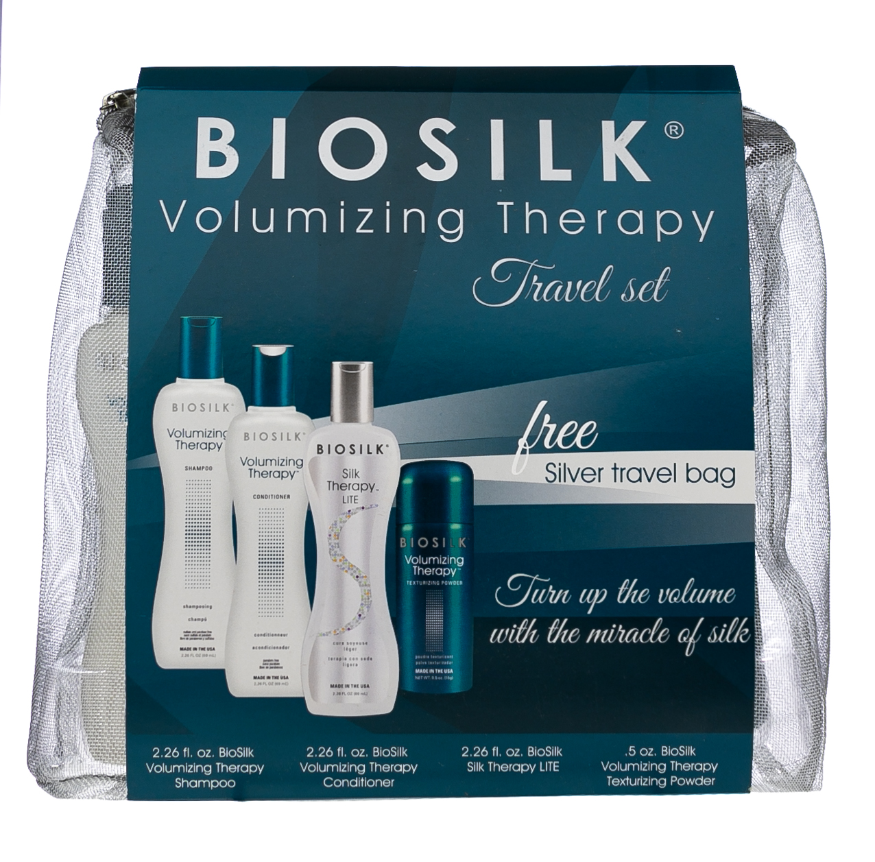 Биосилк Дорожный набор Объемная терапия 1 шт. (Biosilk, Volumizing Therapy) фото 1