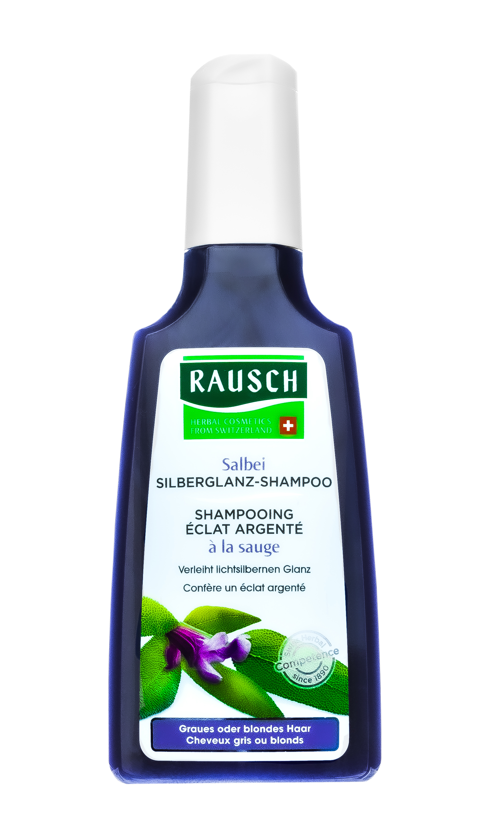Рауш Шампунь Сильвер с экстрактом шалфея 200 мл (Rausch, Для осветленных и седых волос) Рауш Шампунь Сильвер с экстрактом шалфея 200 мл (Rausch, Для осветленных и седых волос) фото 1