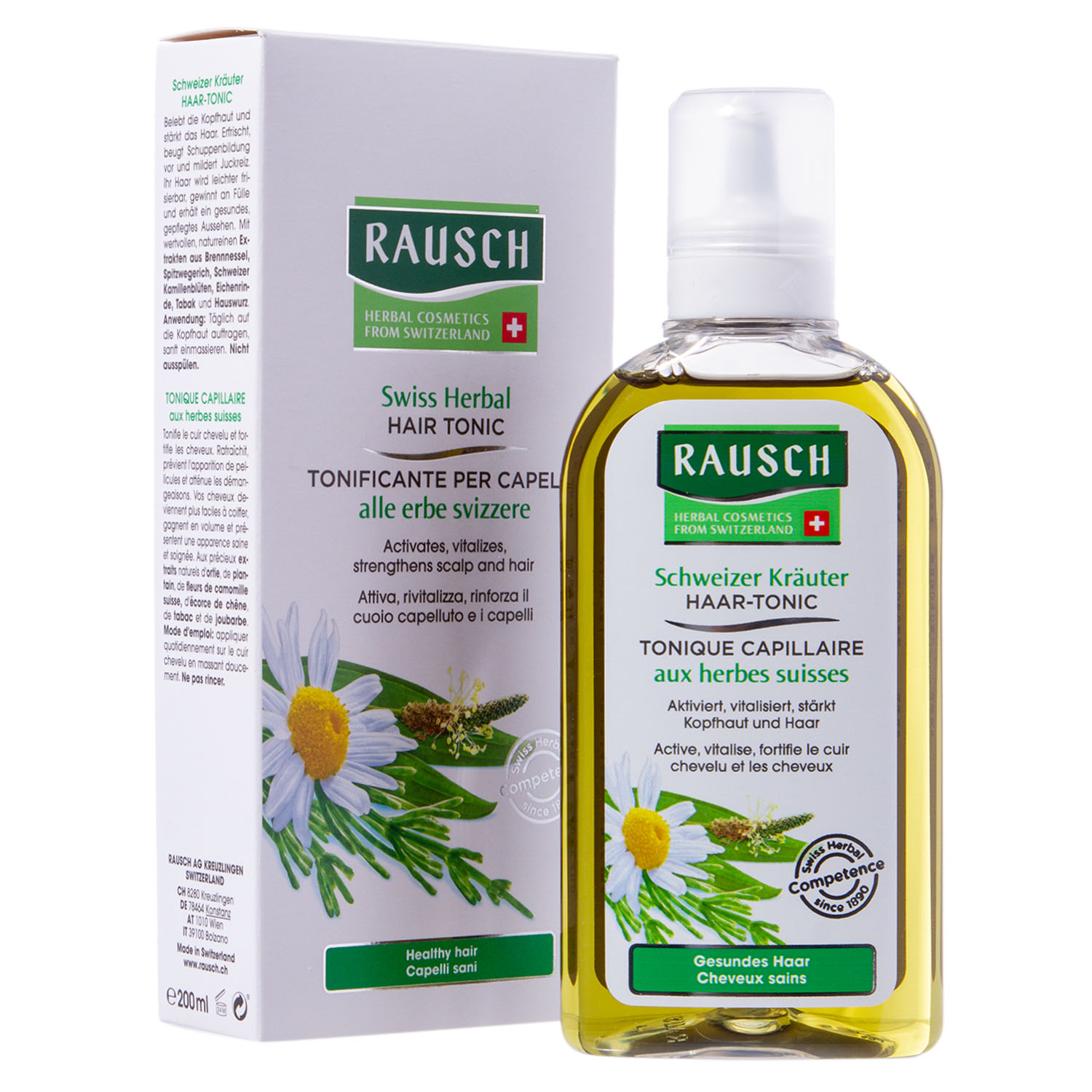 Рауш Тоник с экстрактом швейцарских трав 200 мл (Rausch, Для здоровых волос) фото 1