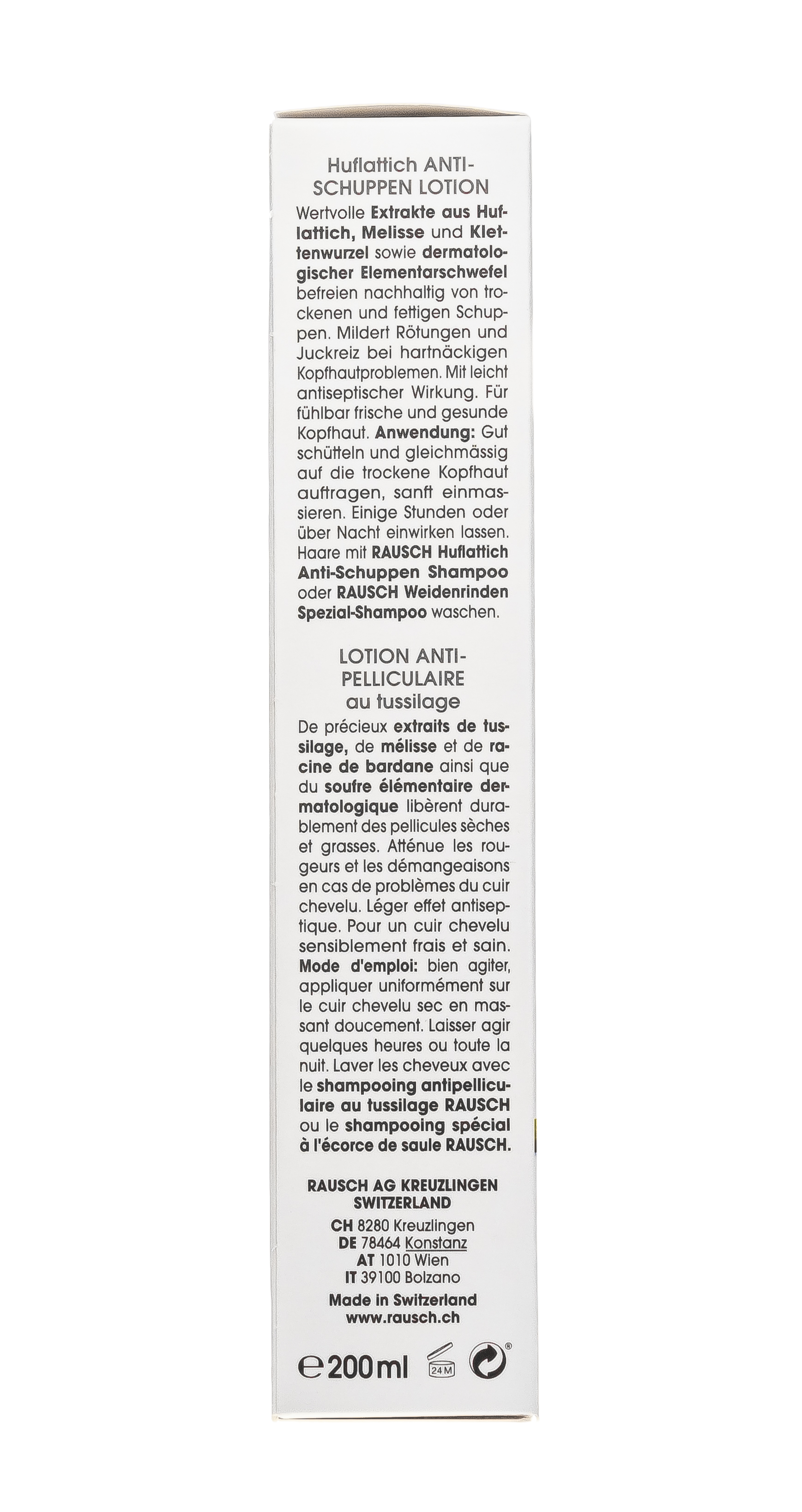 Рауш Лосьон против перхоти с экстрактом мать-и-мачехи, 200 мл (Rausch, Против перхоти) фото 10