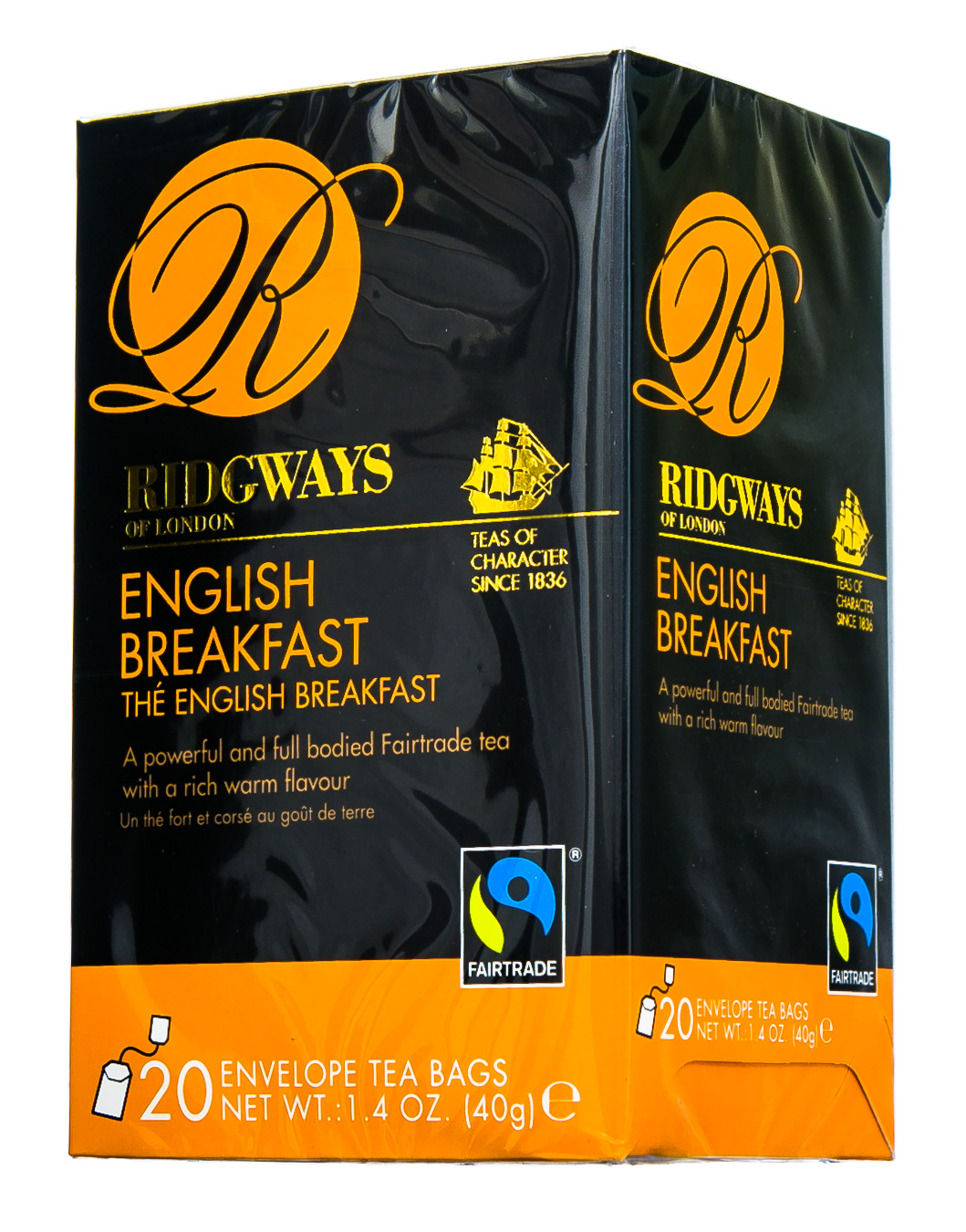 Риджвейс оф Лондон Чай черный Английский завтрак (20 пак. с ярл. в инд.упак.) (Ridgways of London, Black tea) Риджвейс оф Лондон Чай черный Английский завтрак (20 пак. с ярл. в инд.упак.) (Ridgways of London, Black tea) фото 2