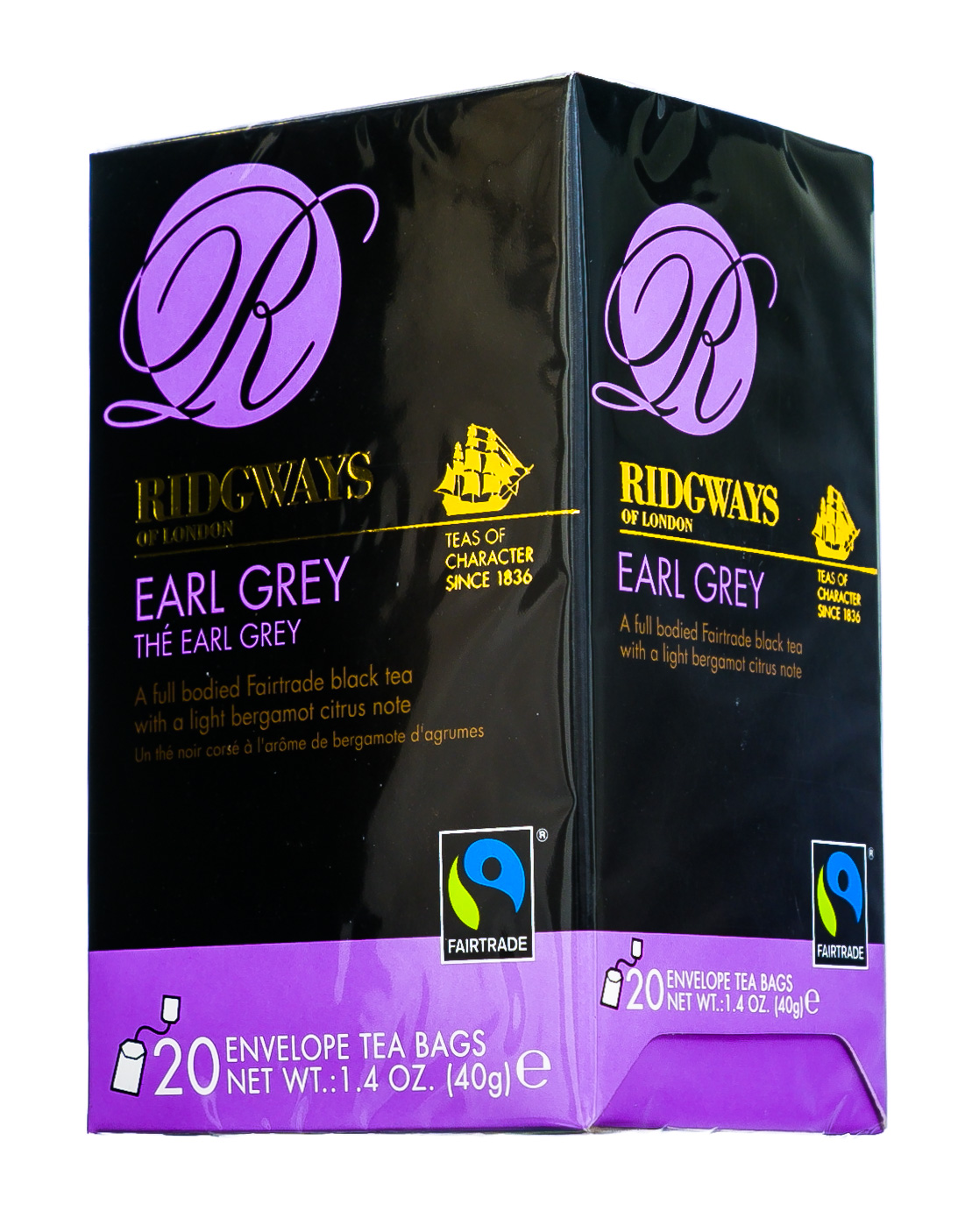 Риджвейс оф Лондон Чай черный Эрл Грей 20 пак. (Ridgways of London, Black tea) фото 2