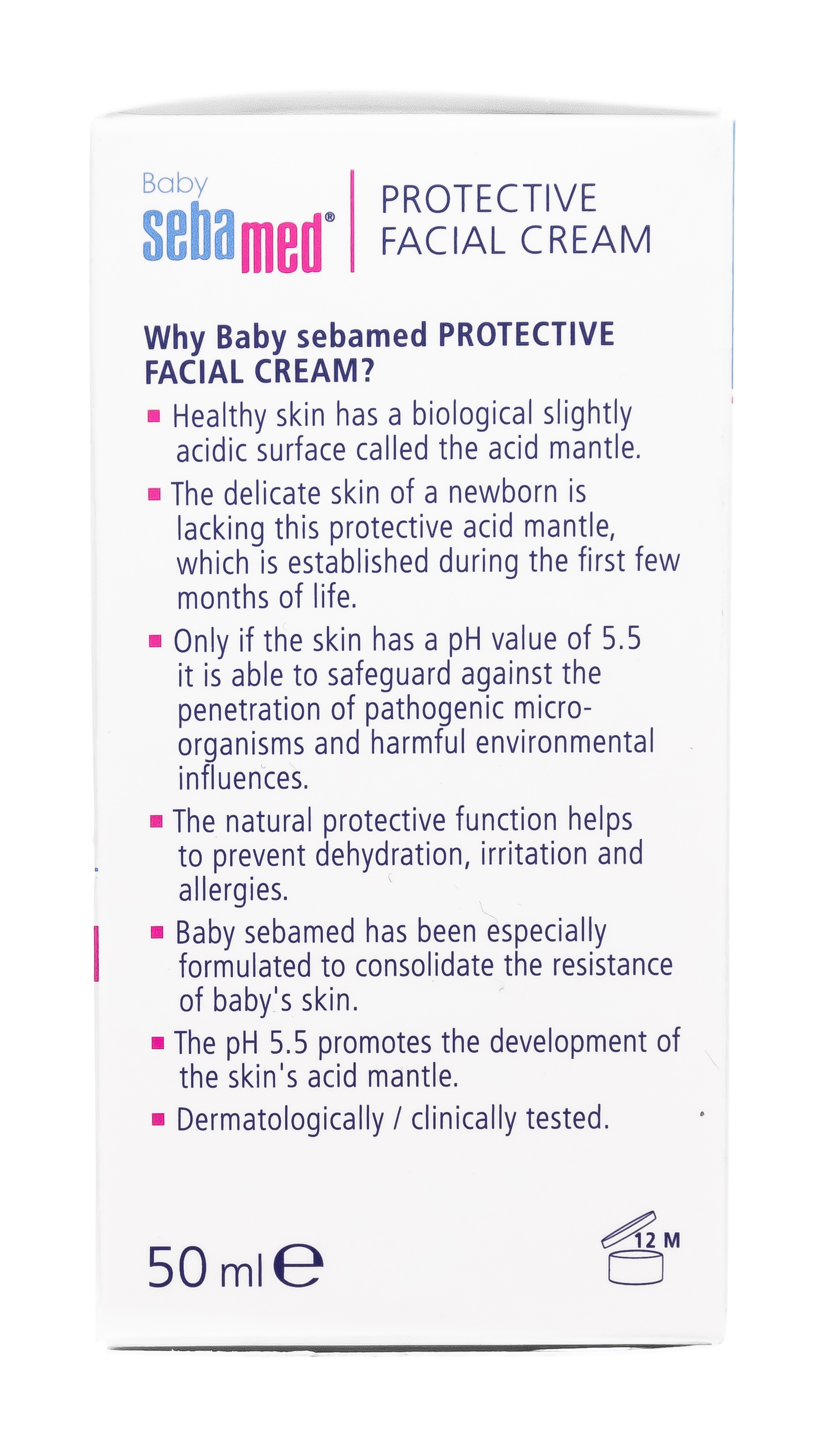 Себамед Крем защитный для лица Baby protective facial cream 50 мл (Sebamed, Baby Line) фото 5