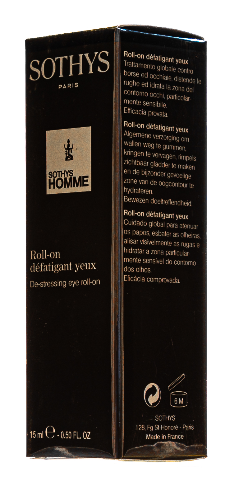 Сотис Антистрессовый уход для глаз с роликом 15 мл (Sothys, Homme) фото 2