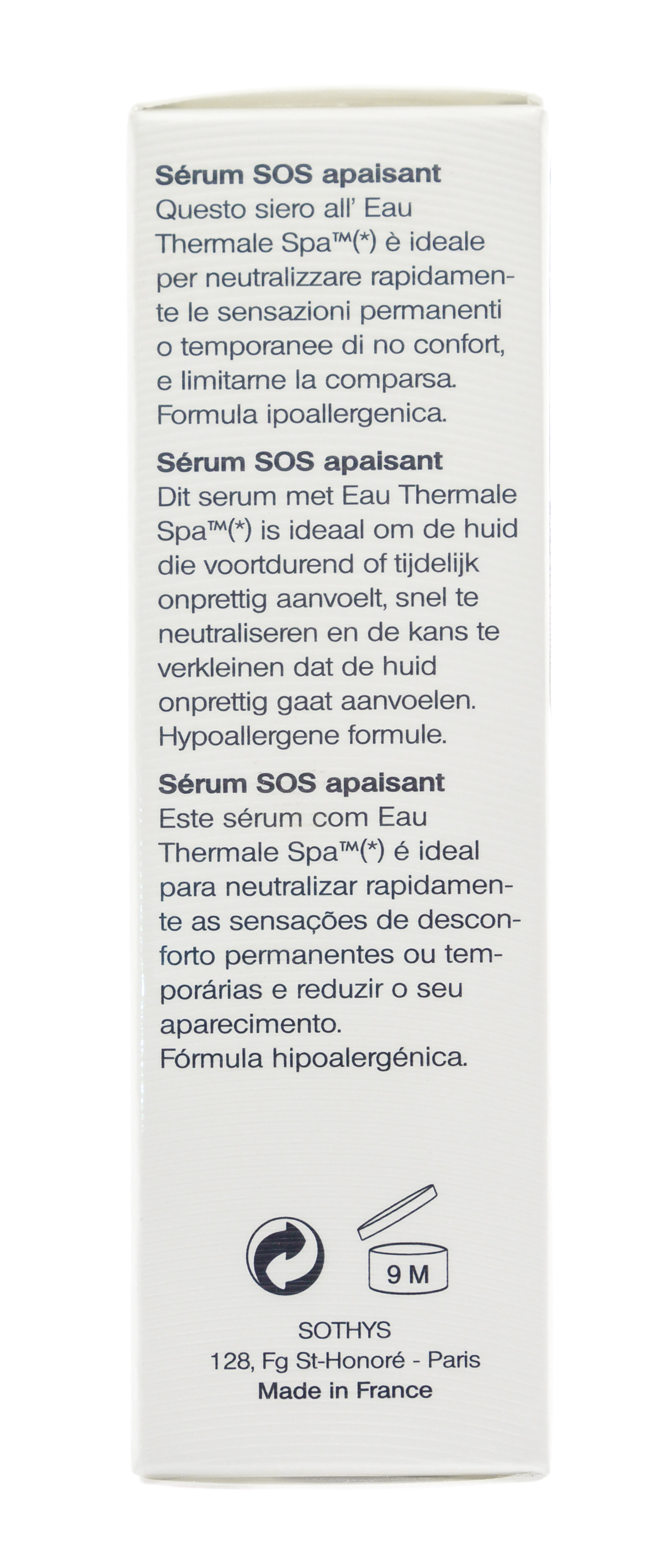 Сотис Успокаивающая SOS-сыворотка для чувствительной кожи, 20 мл (Sothys, Sensitive Skin Line With Spa Thermal Water) фото 6