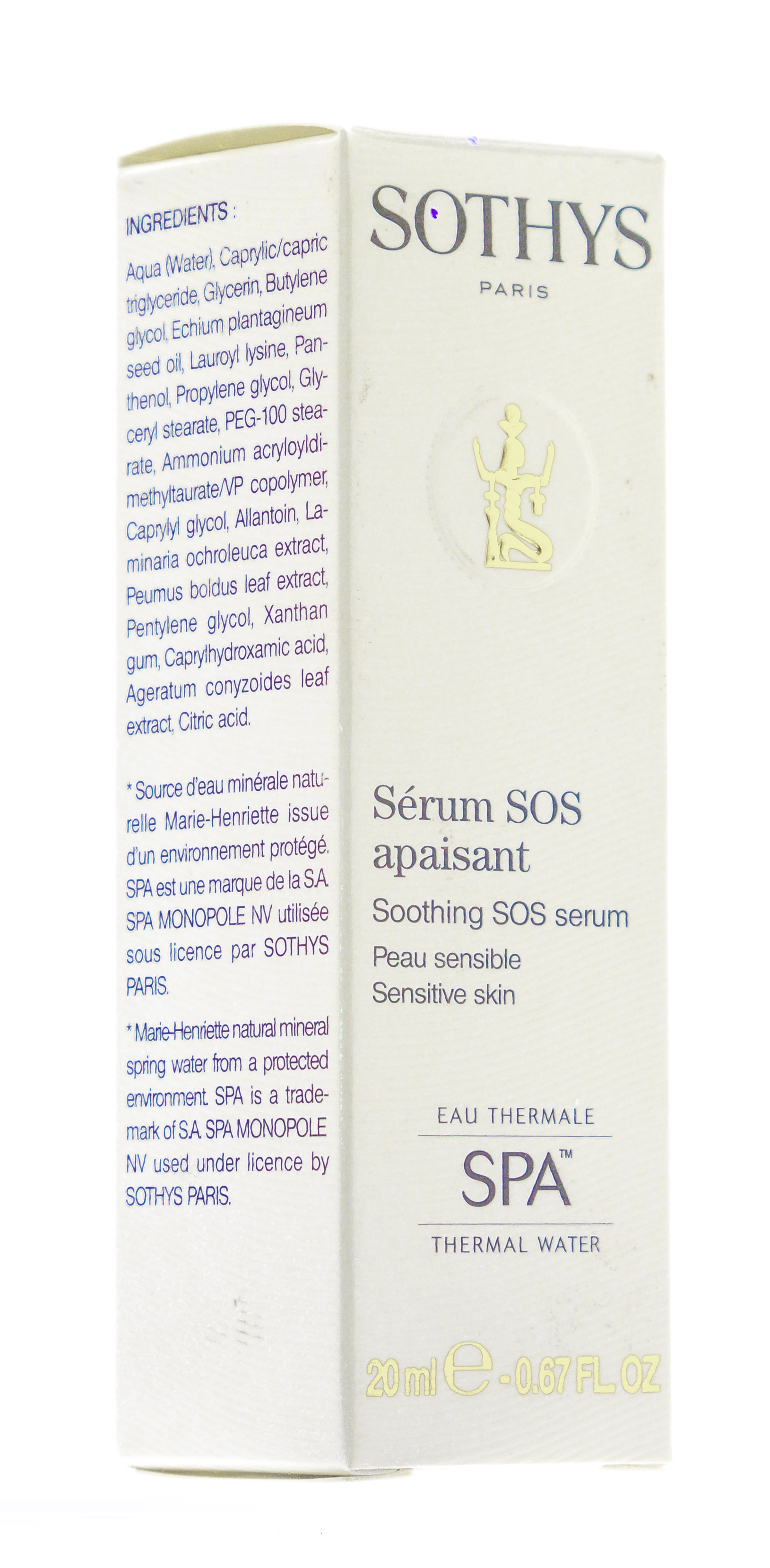 Сотис Успокаивающая SOS-сыворотка для чувствительной кожи, 20 мл (Sothys, Sensitive Skin Line With Spa Thermal Water) фото 2