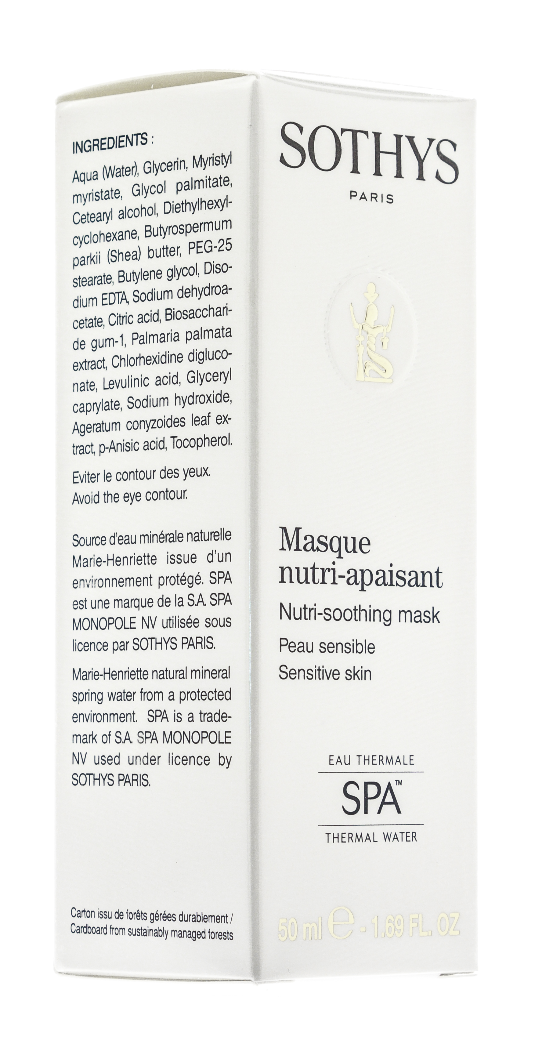 Сотис Успокаивающая питательная SOS-маска для чувствительной кожи, 50 мл (Sothys, Sensitive Skin Line With Spa Thermal Water) фото 4