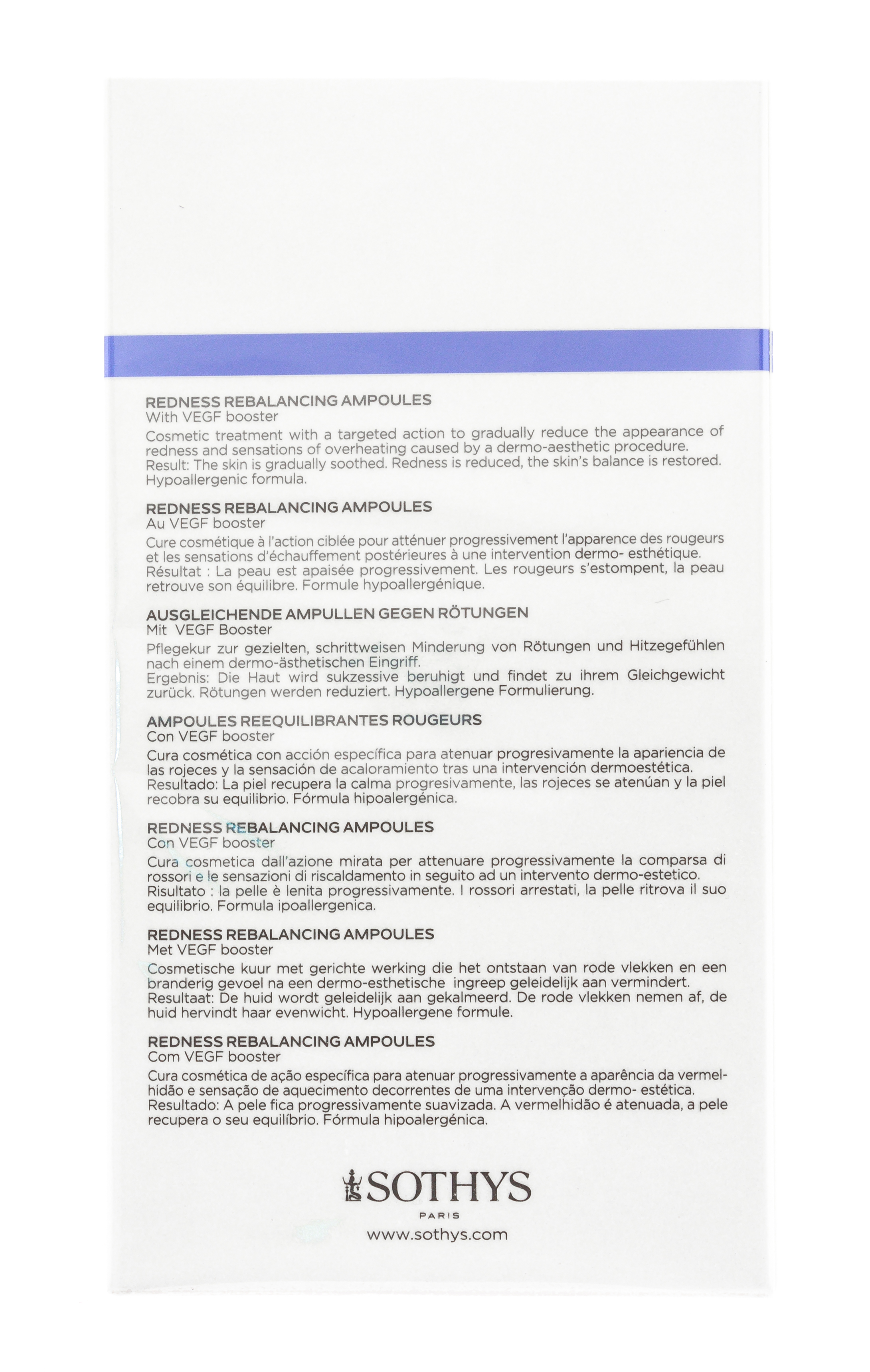Сотис Ребалансирующий концетрат для снятия чувствительности кожи и укрепления сосудов, 14х1,5 мл (Sothys, Clarte & Confort) фото 4