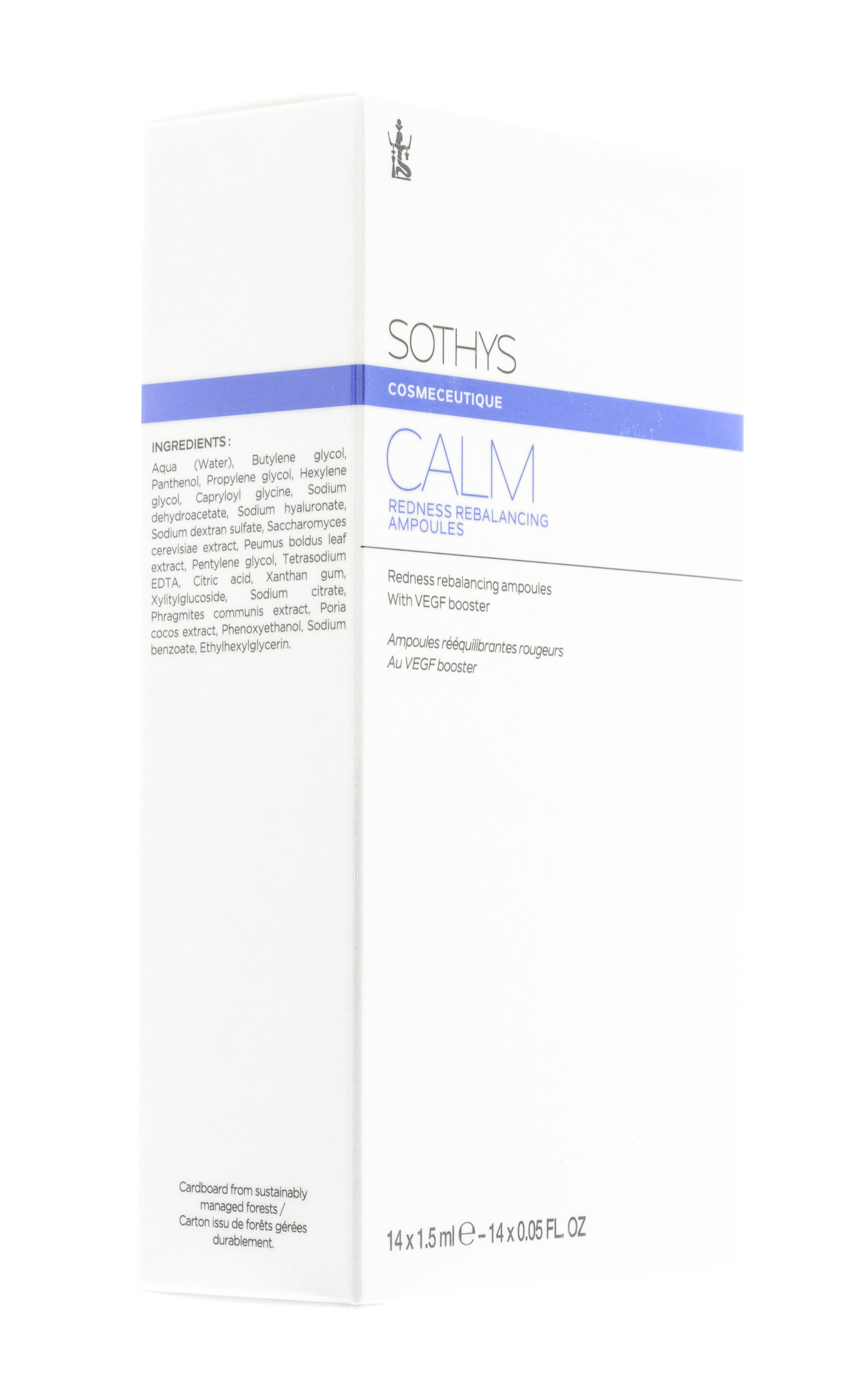 Сотис Ребалансирующий концетрат для снятия чувствительности кожи и укрепления сосудов, 14х1,5 мл (Sothys, Clarte & Confort) фото 3