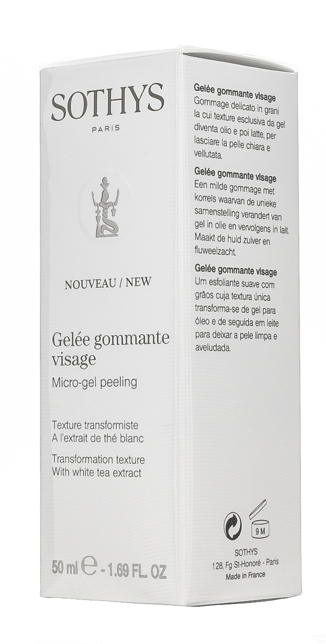 Сотис Гель-скраб с микрогранулами, с экстрактом белого чая, 50 мл (Sothys, Cleansers & Lotions) фото 3