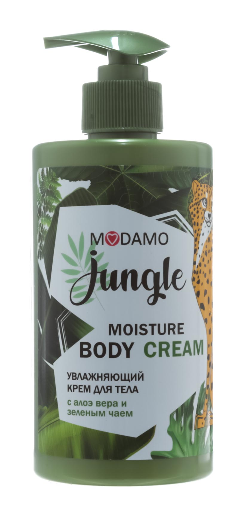 Модамо Крем для тела увлажняющий  с алоэ вера и зеленым чаем 460 мл (Modamo, Jungle) фото 1