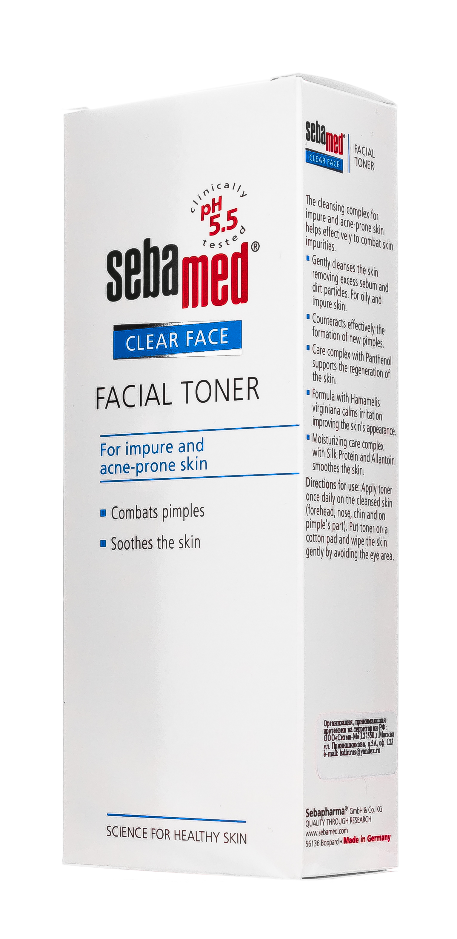 Себамед Тоник для лица Clear Face Facial Toner 150 мл (Sebamed, Clear Face) фото 3