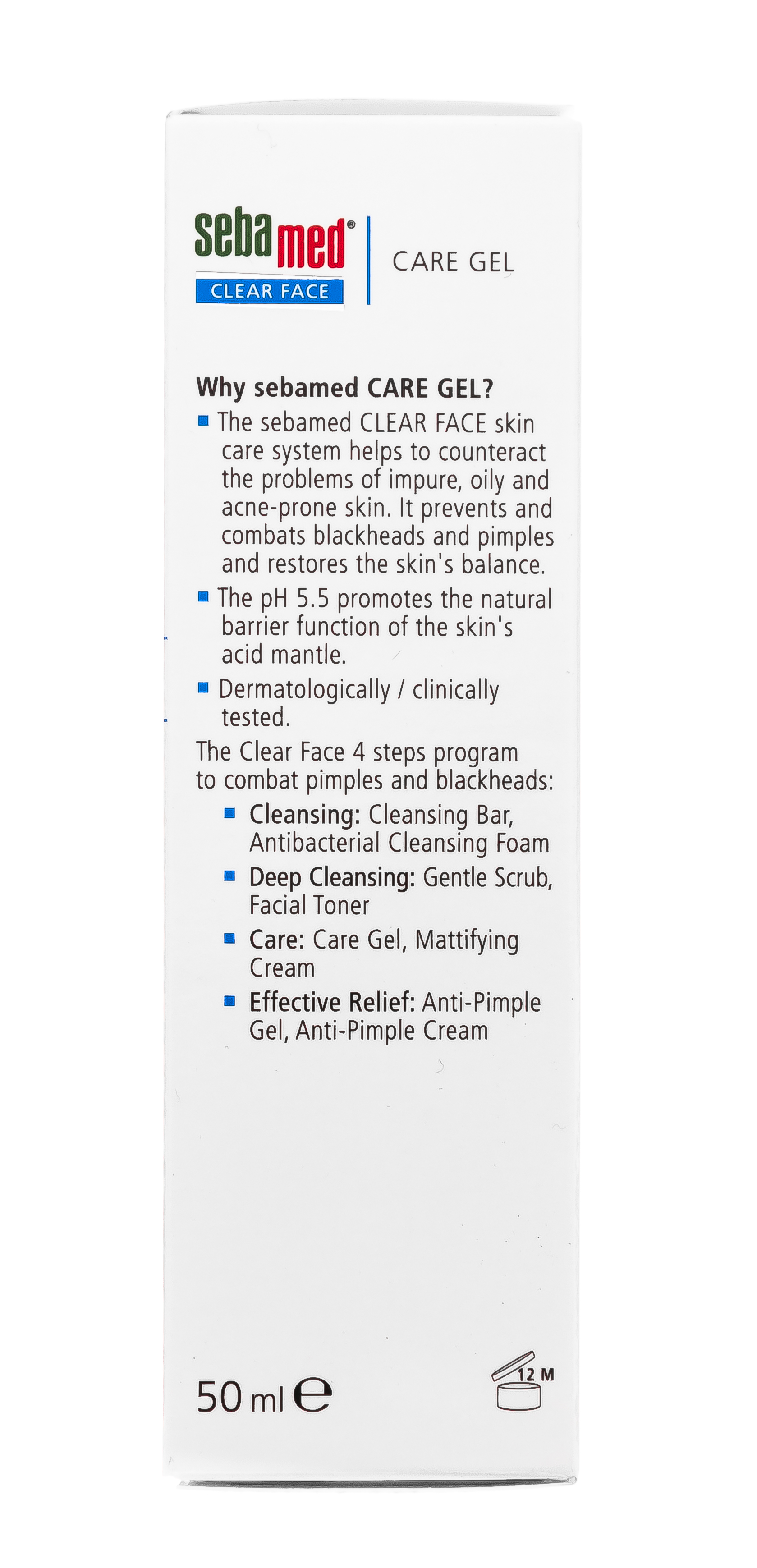 Себамед Гель для лица Clear Face Care Gel 50 мл (Sebamed, Clear Face) фото 5