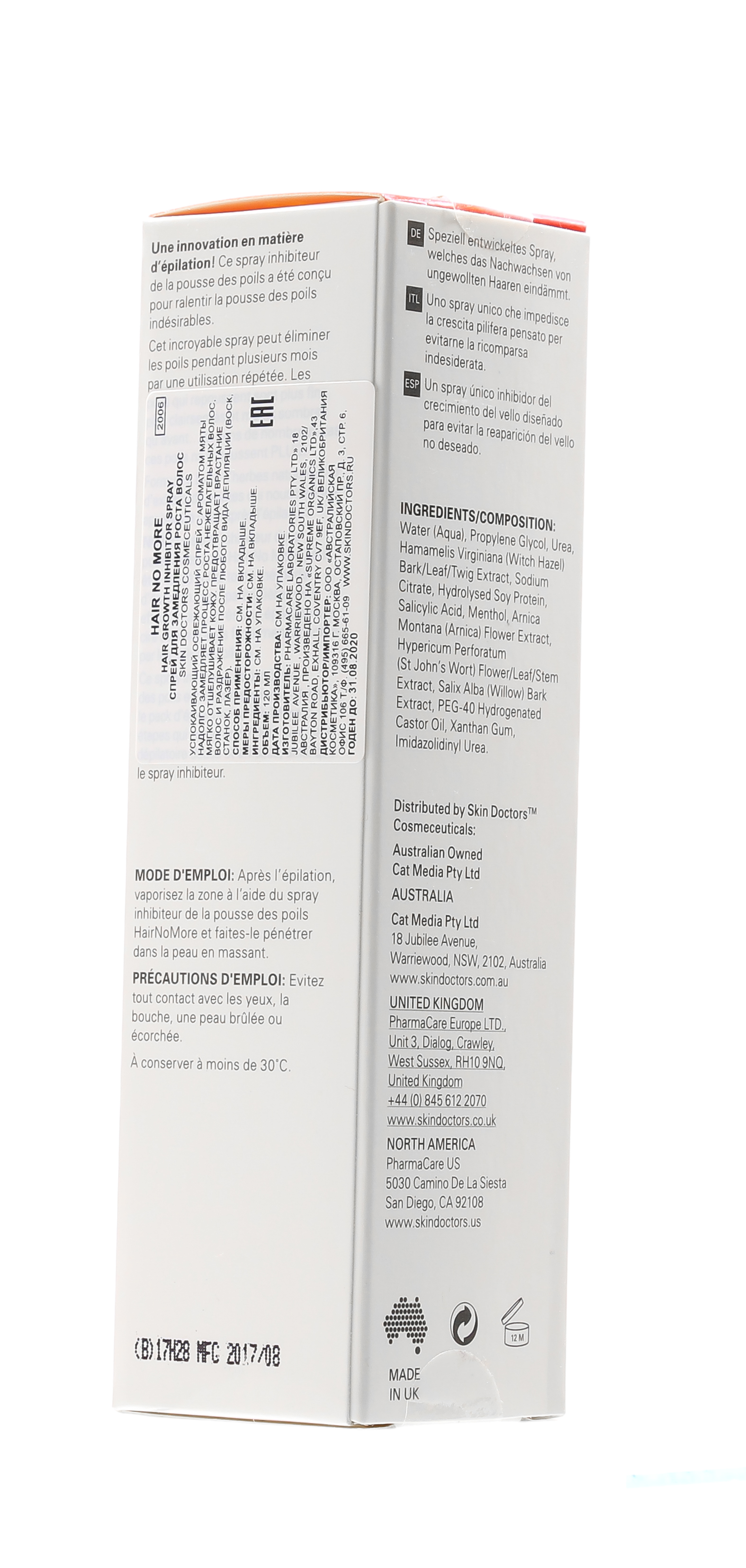 Скин Докторс Лосьон – спрей  для замедления и предотвращения роста волос  120 мл (Skin Doctors, Hair No More) фото 9