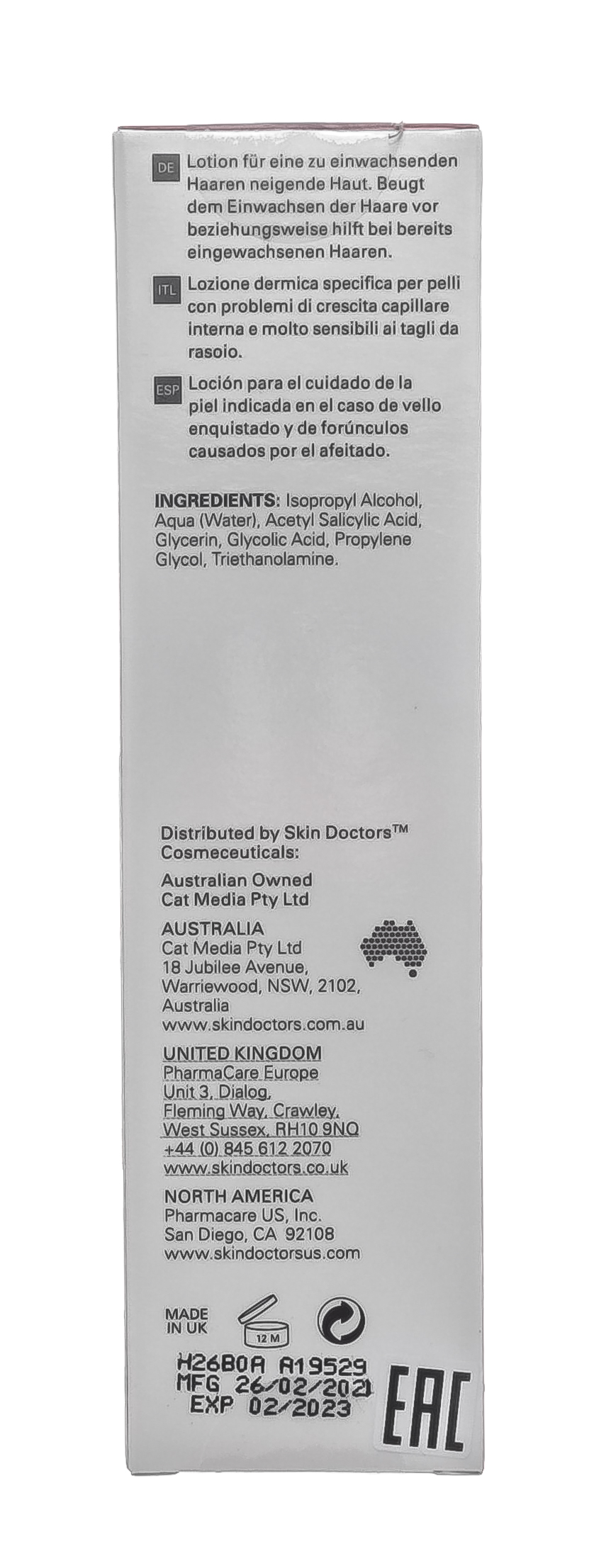 Скин Докторс Лосьон для удаления и предотвращения появления вросших волос  Ingrow Go, 120 мл (Skin Doctors, Hair No More) фото 5