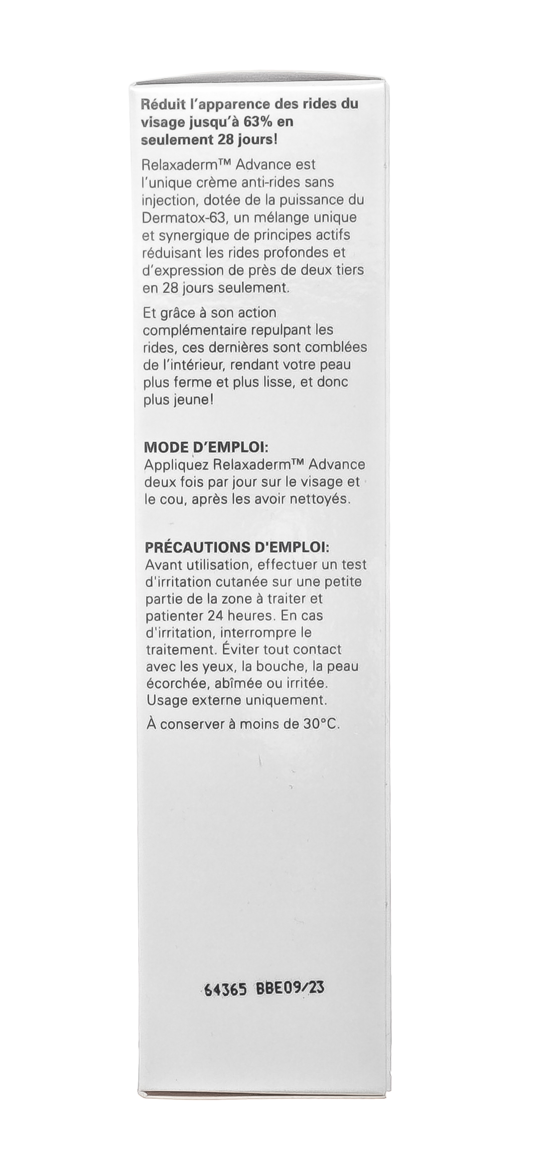 Скин Докторс Прогрессивный крем для лица против морщин и мимических  линий Relaxaderm 30 мл (Skin Doctors, Antiage) фото 4