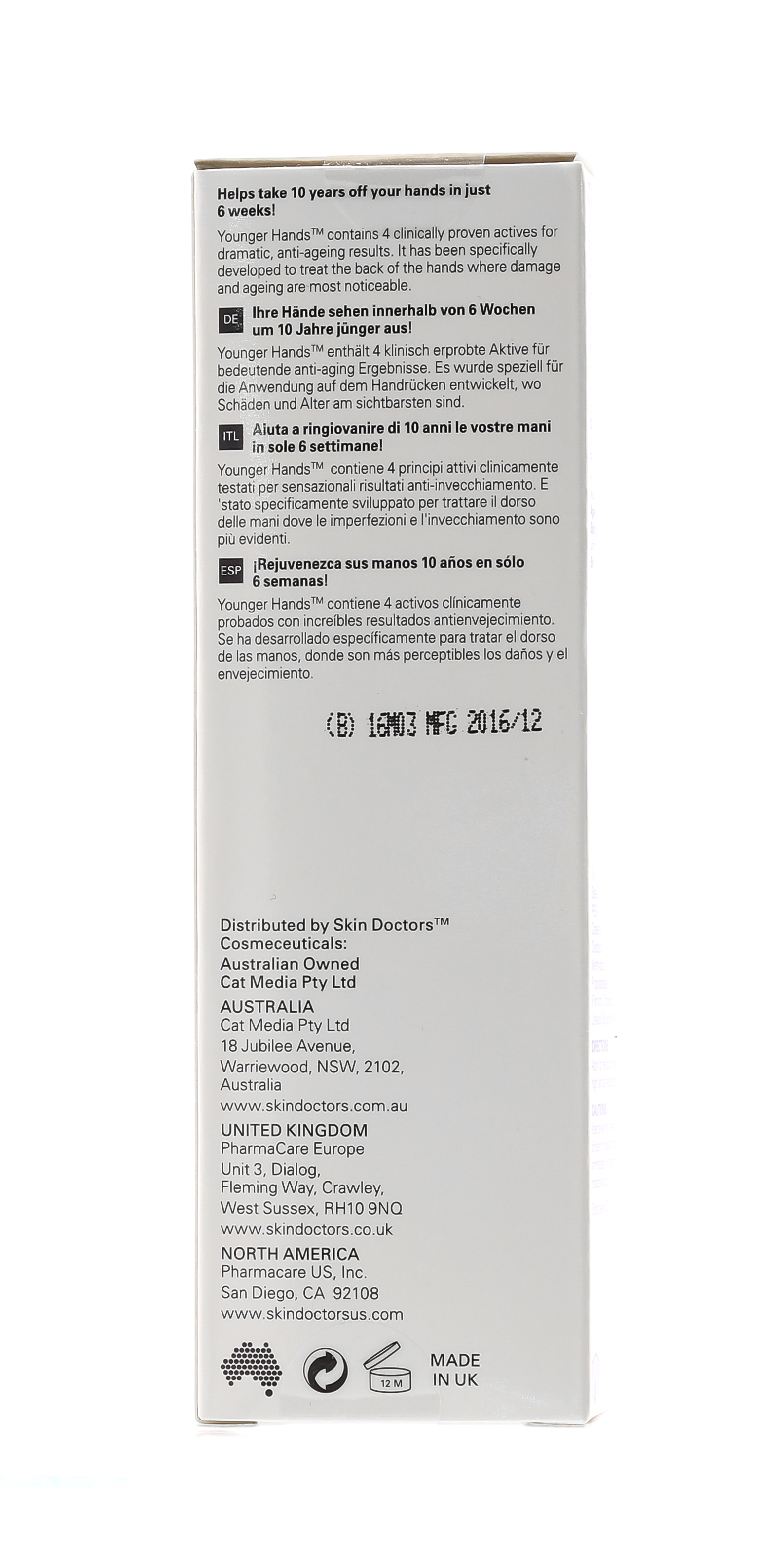 Скин Докторс Омолаживающий крем для рук 75 мл (Skin Doctors, Vein Away) фото 3